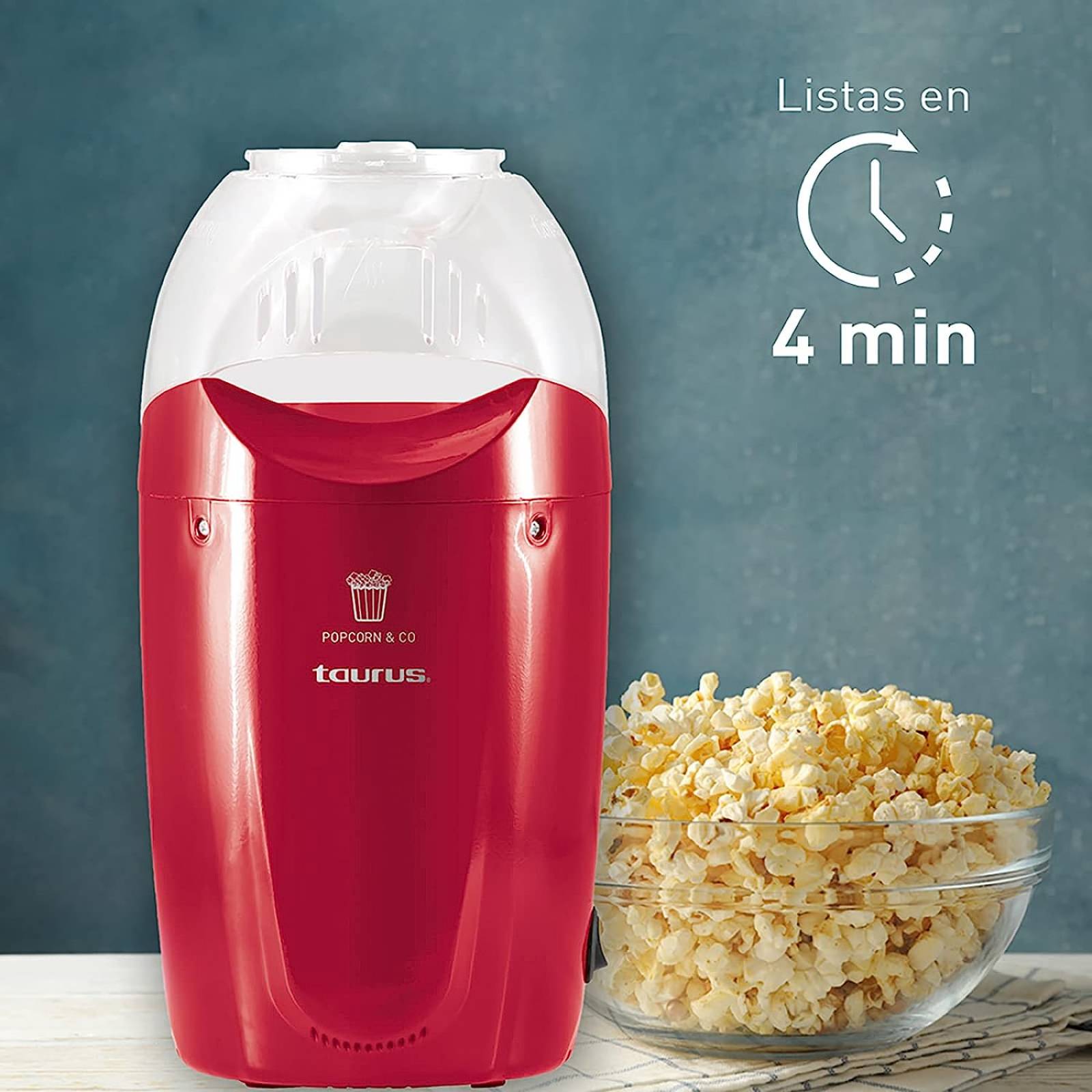 Maquina de Palomitas Palomera PoP N Corn Rojo Taurus