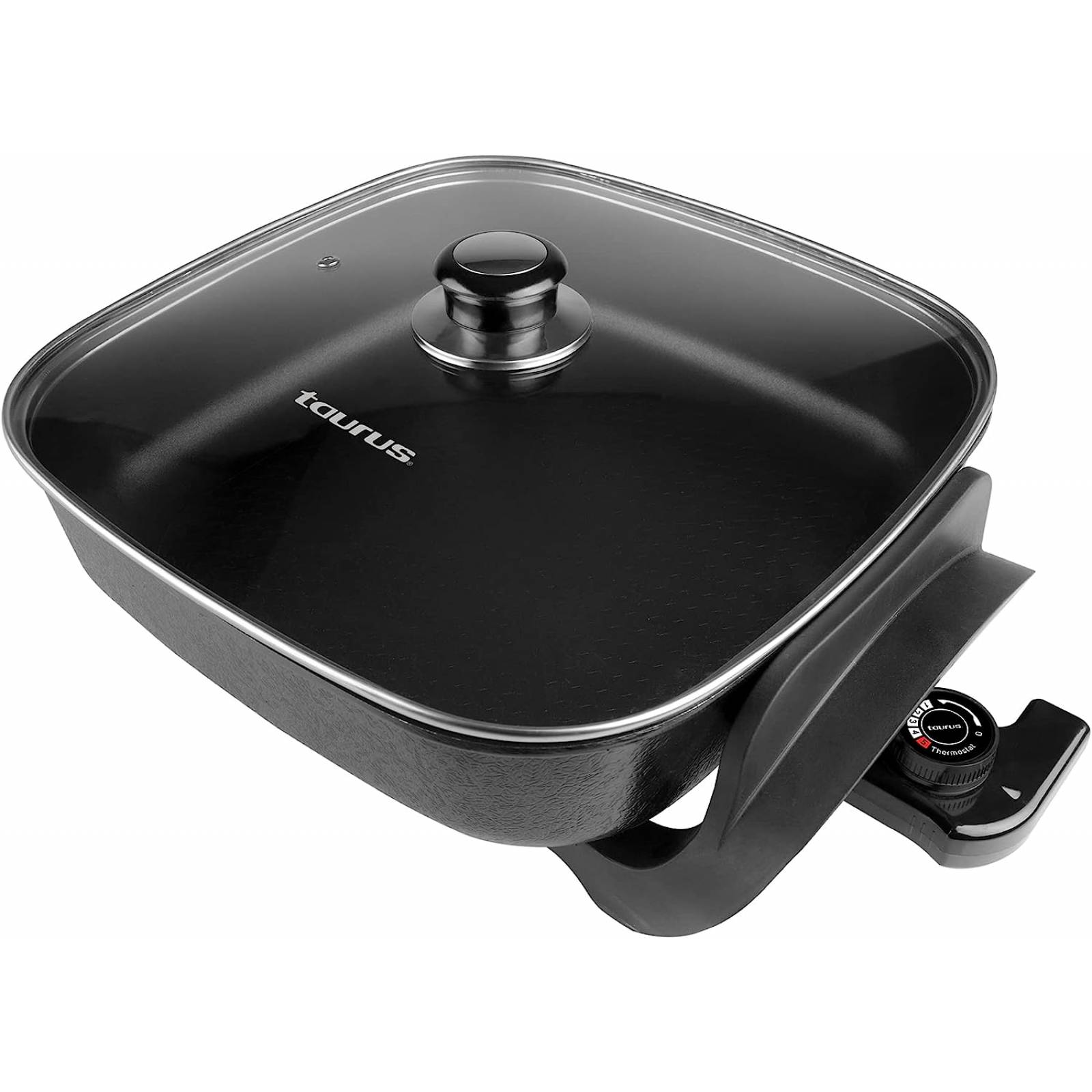 Sartén Eléctrico C/Tapa de Vidrio Recubrimiento Antiadherente 30 cm y 2,5 Litros de Capacidad Taurus