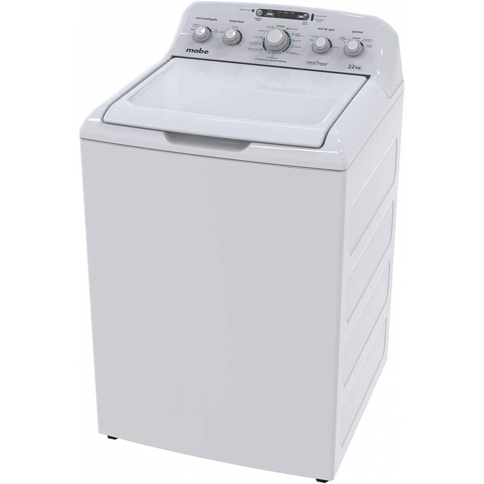 Lavadora Automática Mabe 22 Kilos Blanca con Agitador LMA72215CBAB0