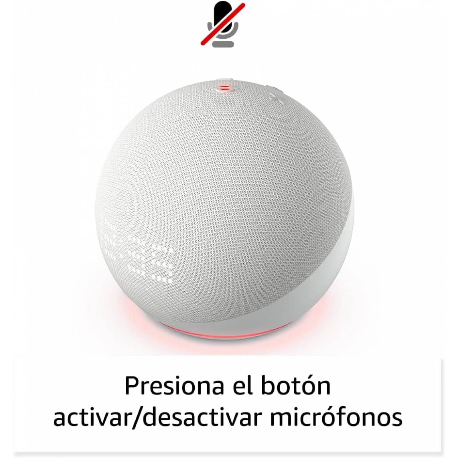 Altavoz inteligente echo dot 5a gen con reloj, alexa, wifi y bluetooth color azul