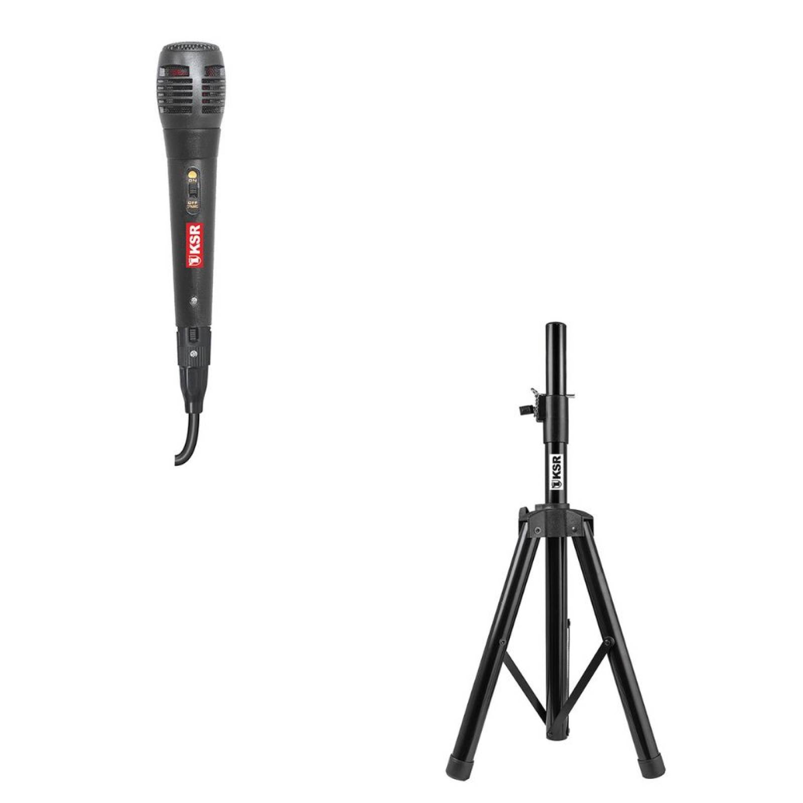 Bafle Recargable Kaiser 15 Pulgadas con Tripie y Micrófono KSW-5015