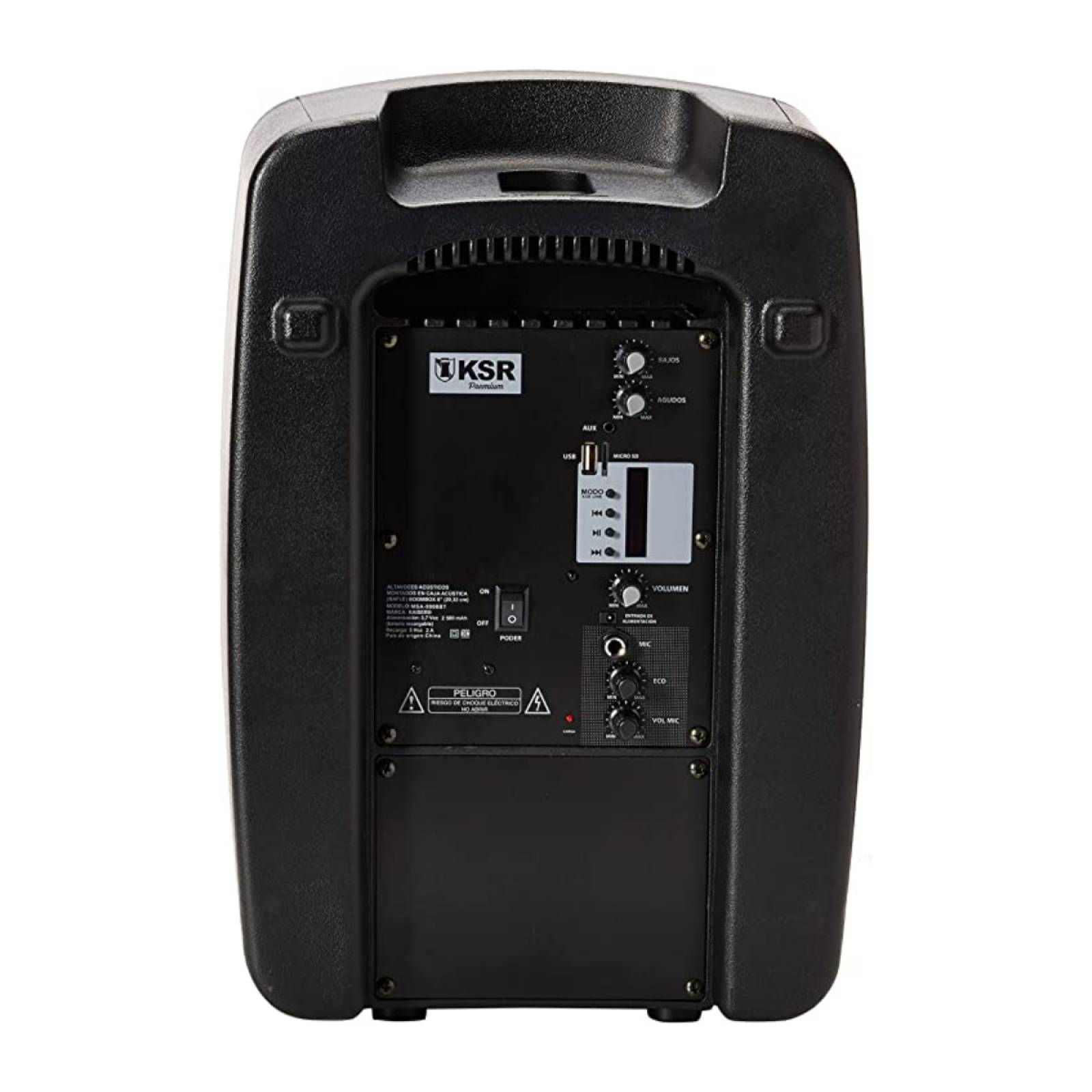 Bafle Profesional Recargable KSR 8 Pulgadas con Micrófono MSA-9908BT