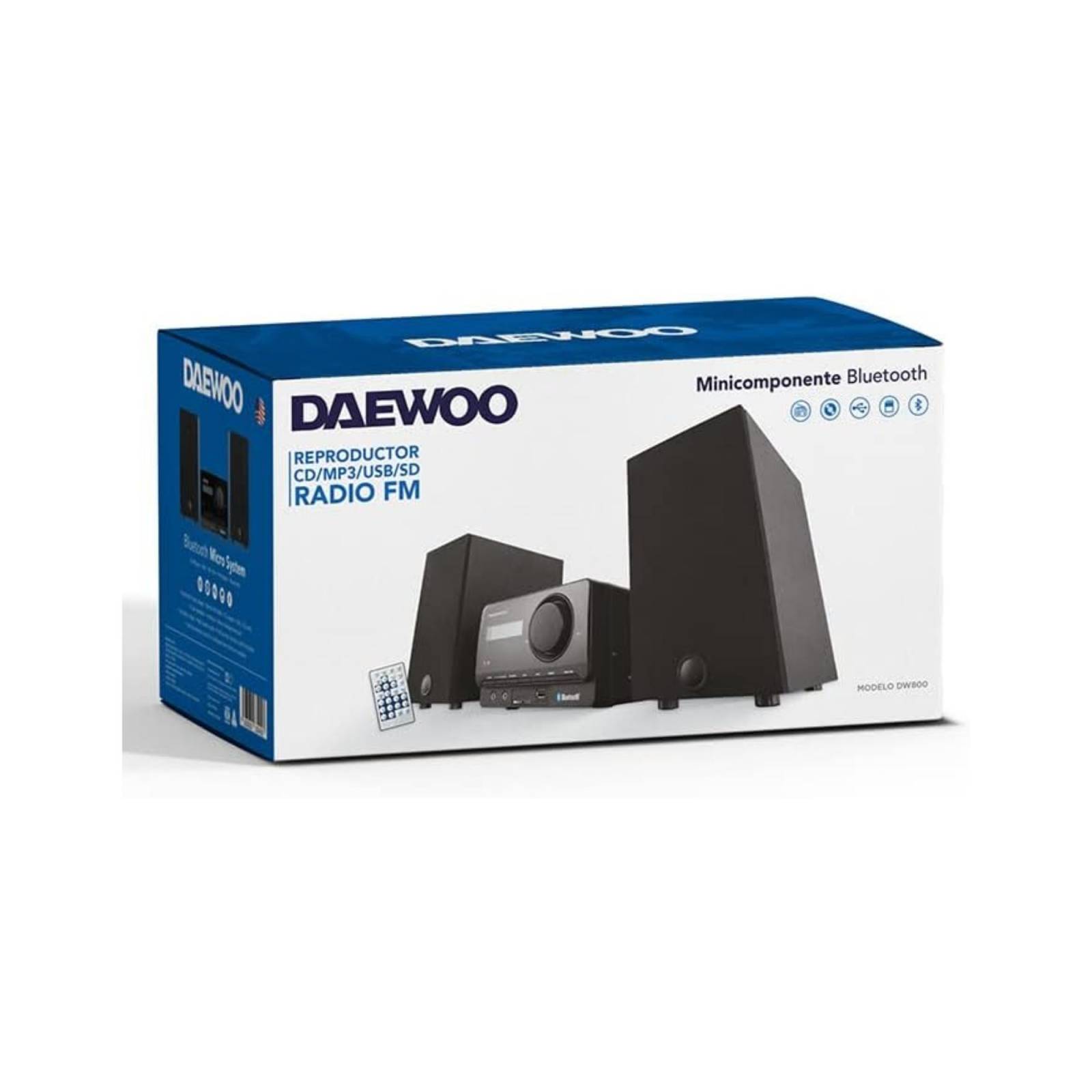 Minicomponente Bluetooth Radio FM Daewoo DW-800