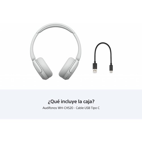 Sony WH-CH520 Auriculares Bluetooth Blancos
