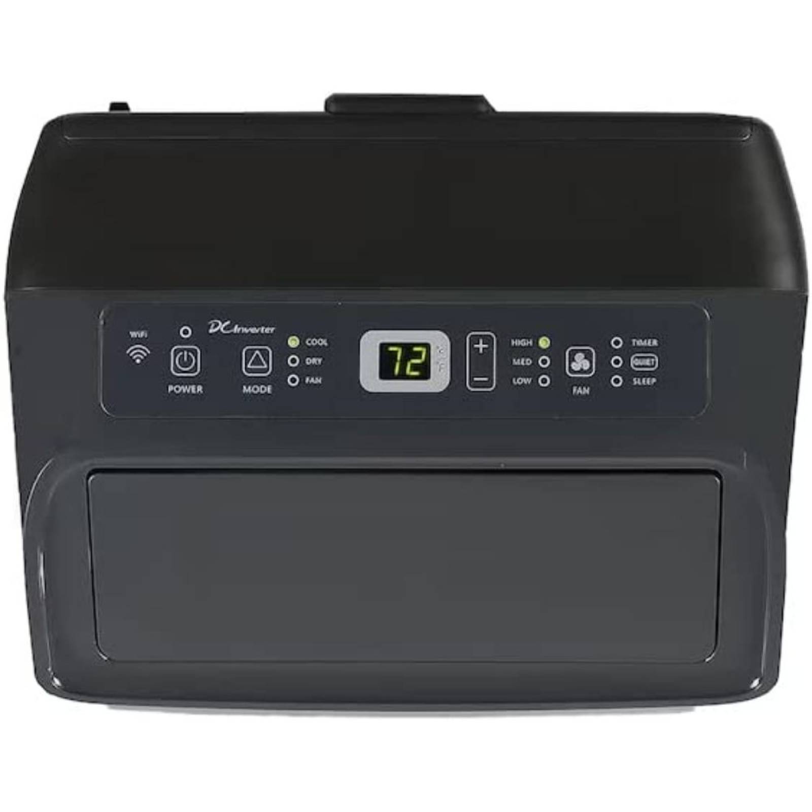 Hisense 10000-BTU DOE (15000-BTU Ashrae) 115-Volt Grey Vented portable Air Conditioner Wi-fi Compatibility