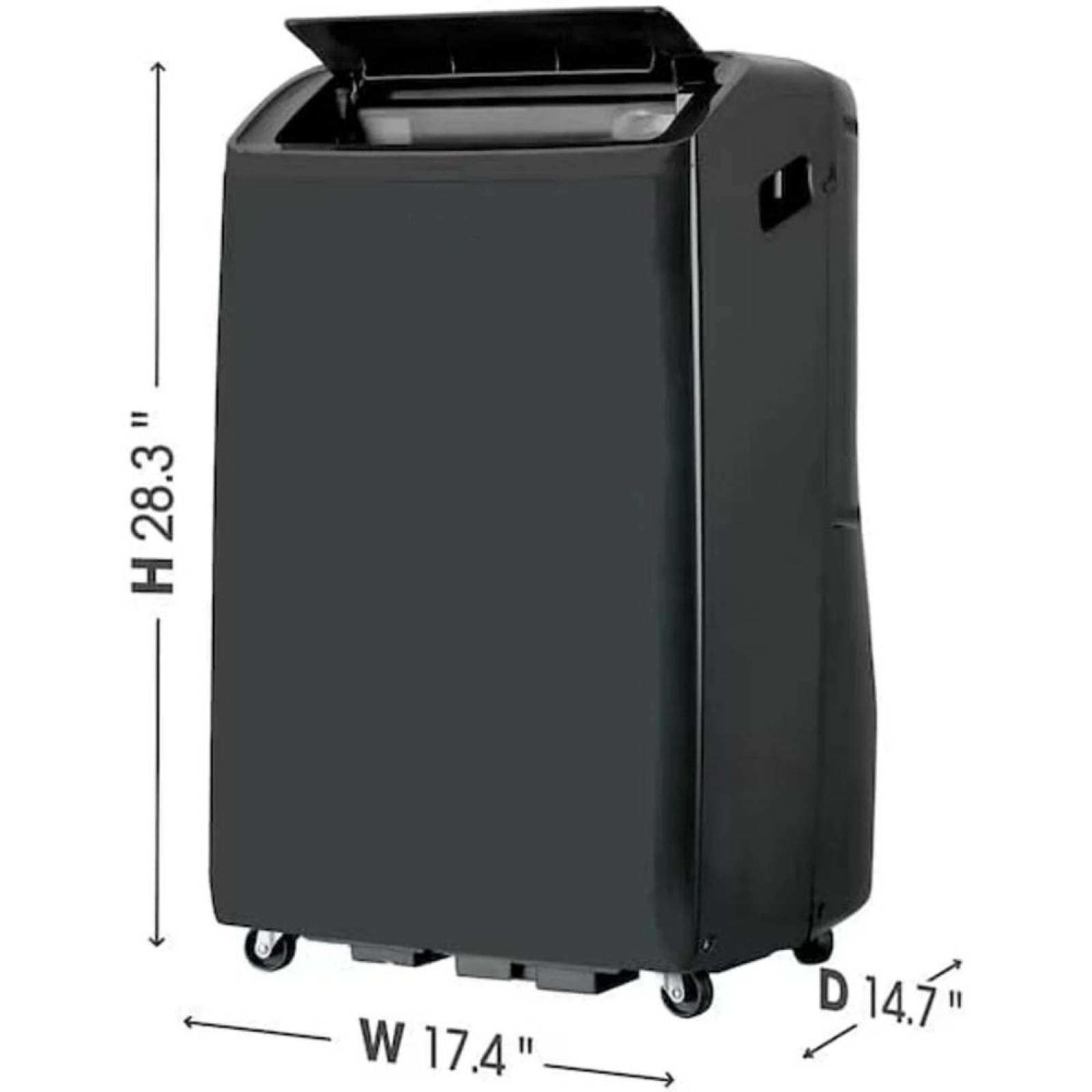 Hisense 10000-BTU DOE (15000-BTU Ashrae) 115-Volt Grey Vented portable Air Conditioner Wi-fi Compatibility