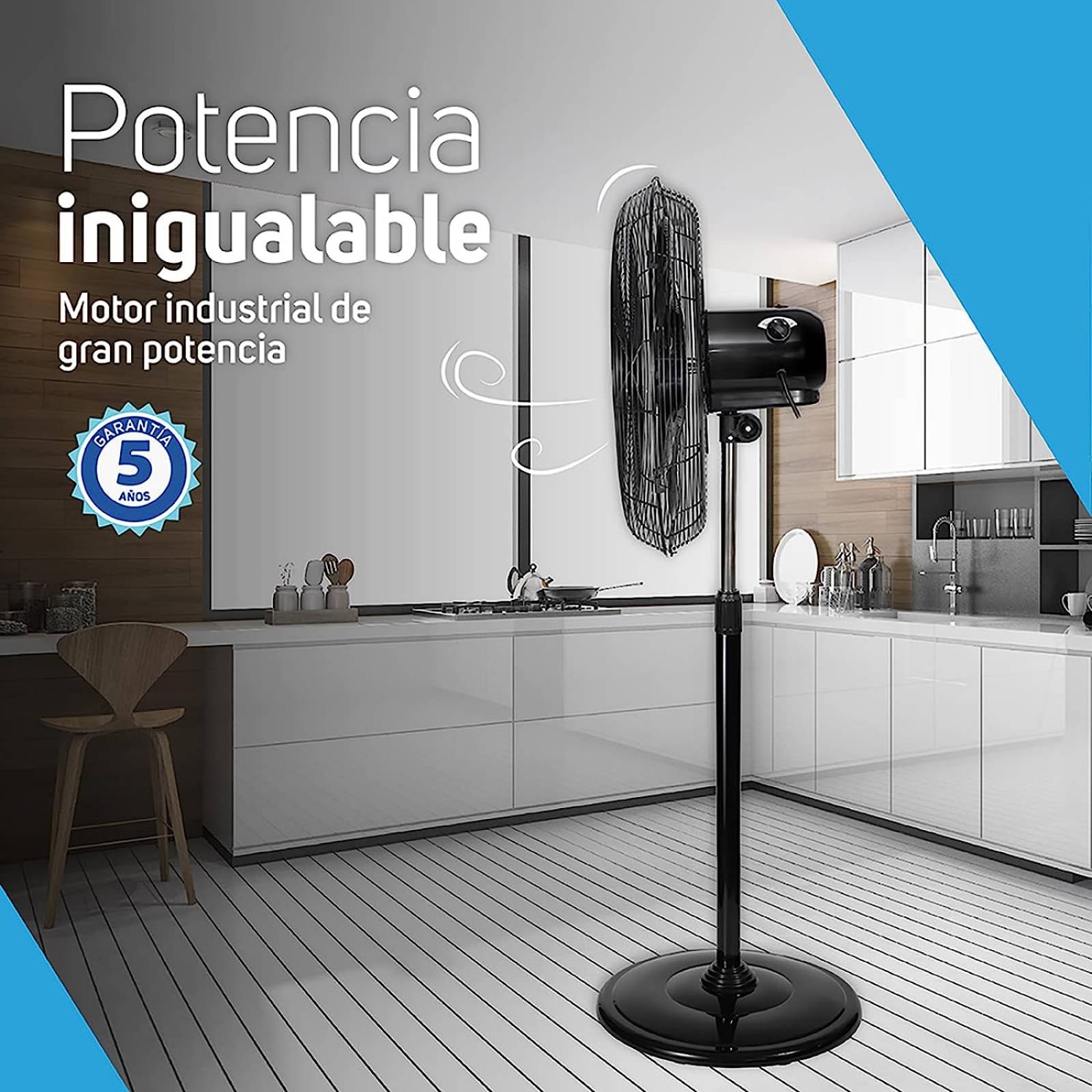 Ventilador Industrial Metálico 20 Pulgadas 1250 RPM Air Force Taurus