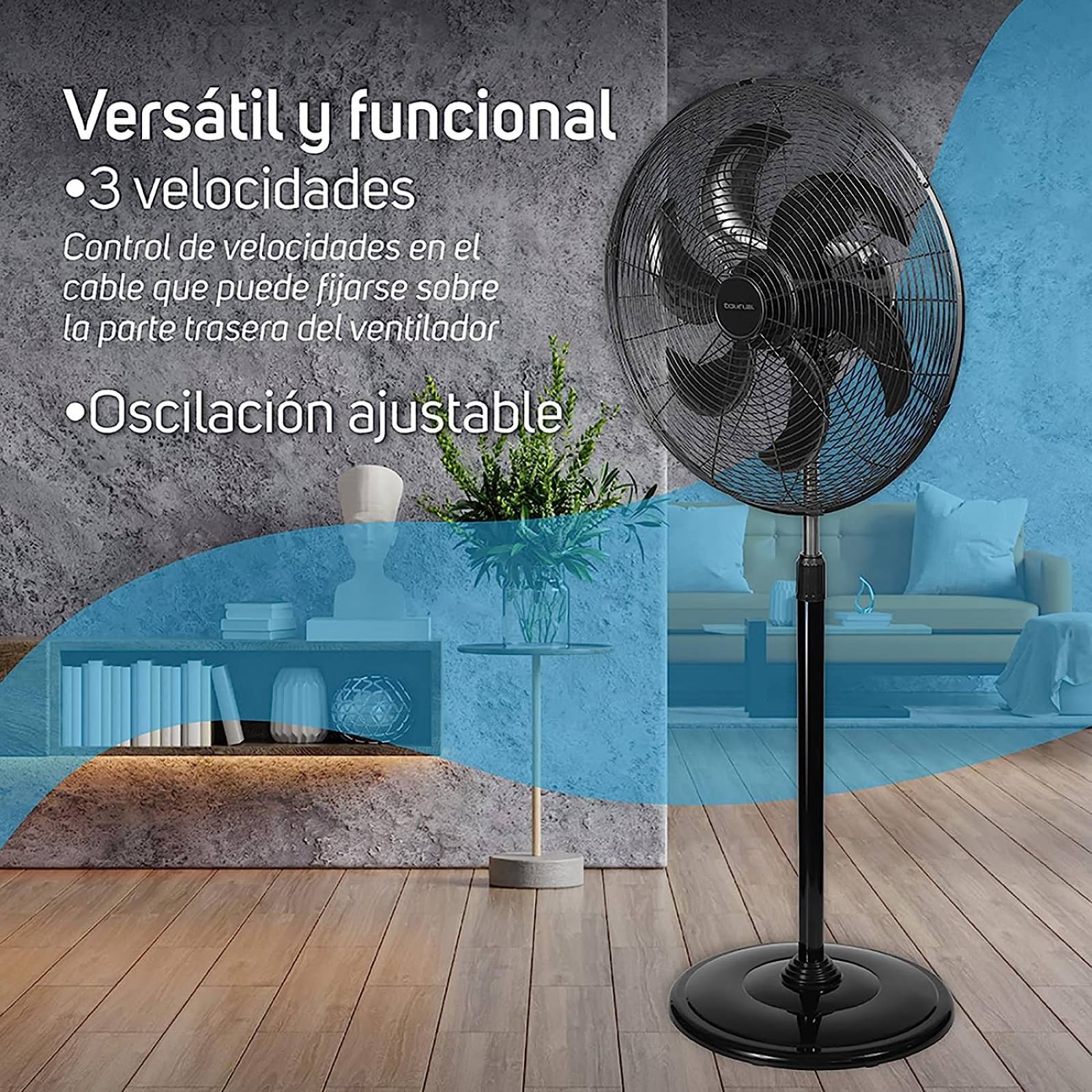 Ventilador Industrial Metálico 20 Pulgadas 1250 RPM Air Force Taurus