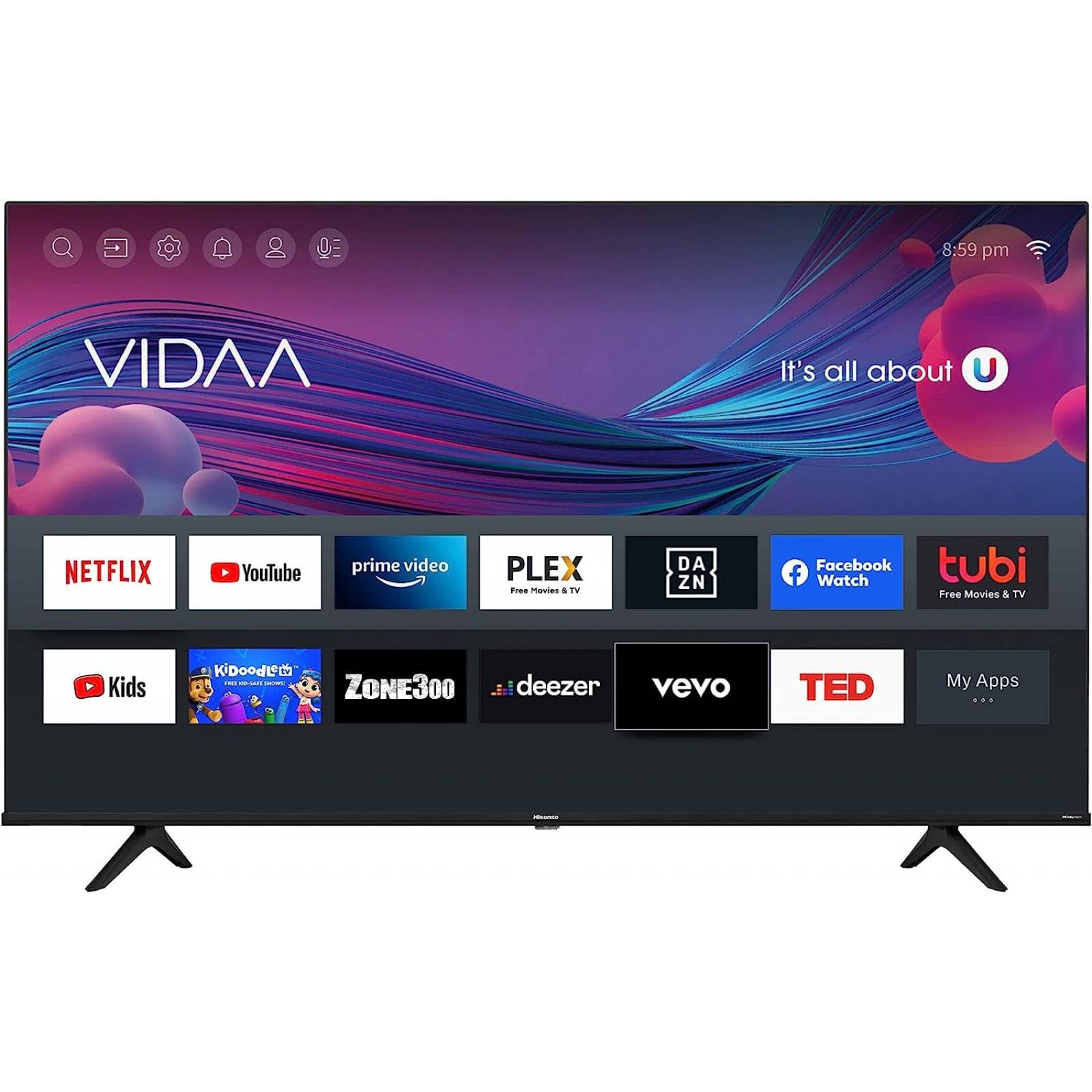 Pantalla 55 Pulgadas Led Smart TV 4K Ultra HD Hisense 55A6GV