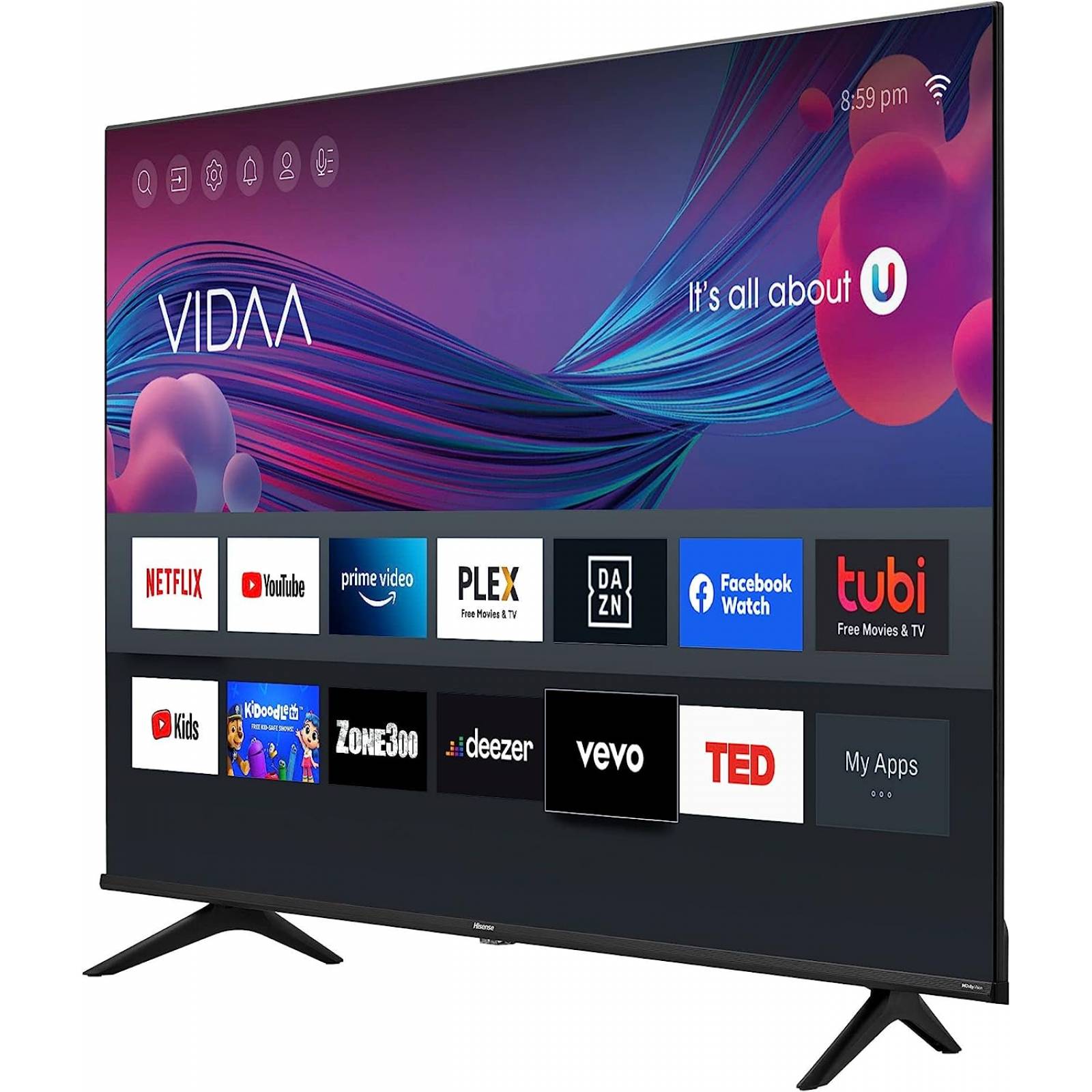 Pantalla 55 Pulgadas Led Smart TV 4K Ultra HD Hisense 55A6GV