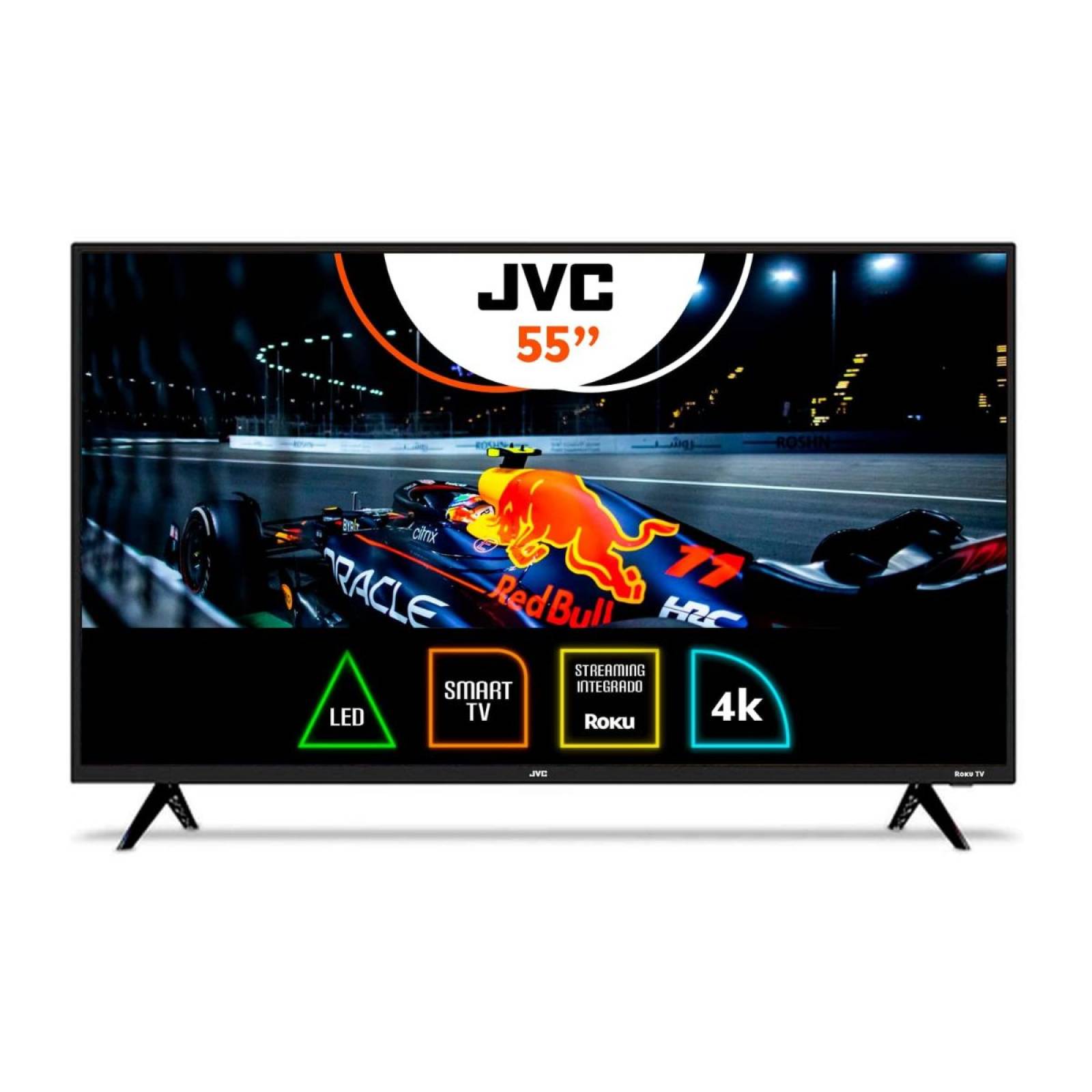 Pantalla 55 Pulgadas JVC Led Roku TV 4K Ultra HD SI55UR