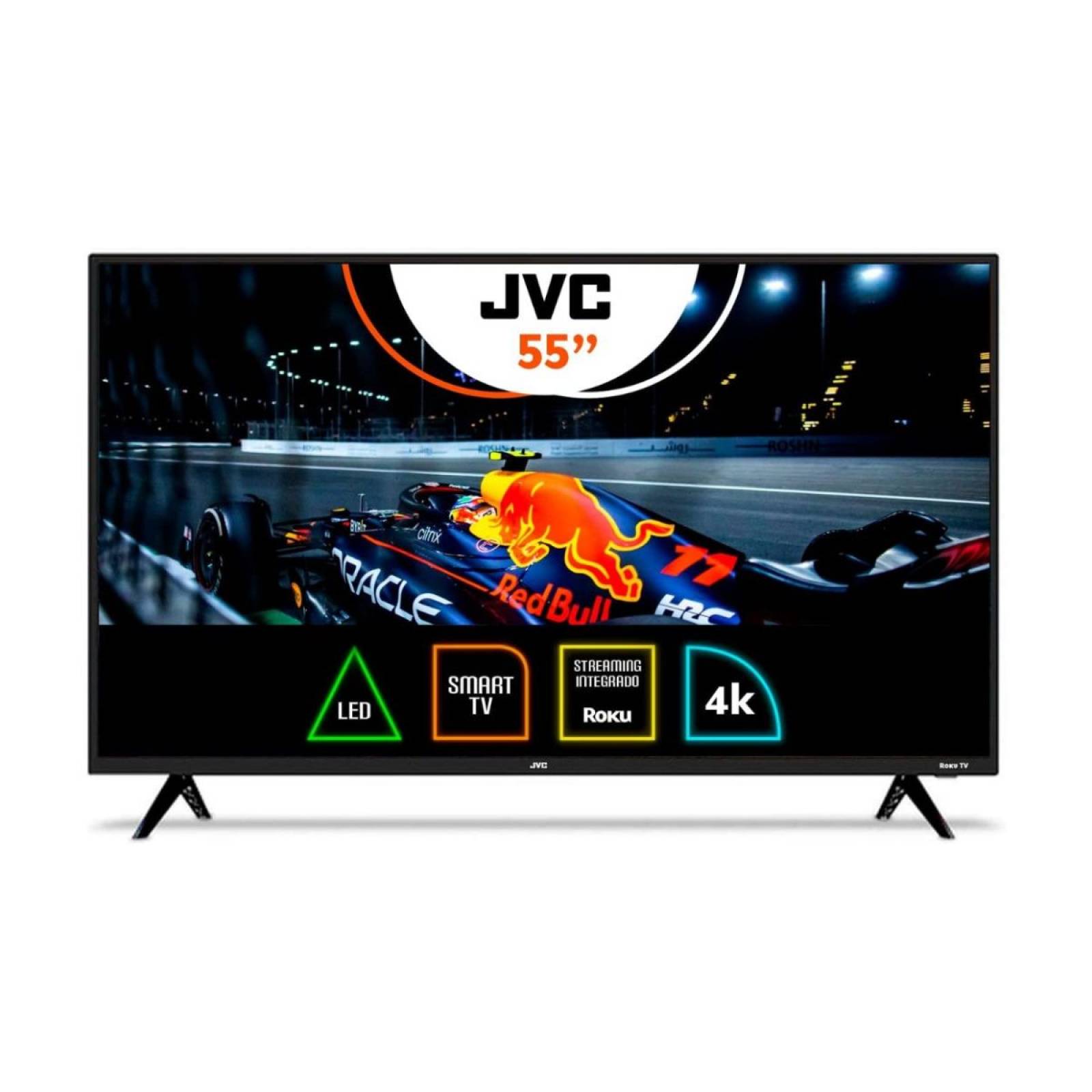 Pantalla 55 Pulgadas JVC Led Roku TV 4K Ultra HD SI55UR