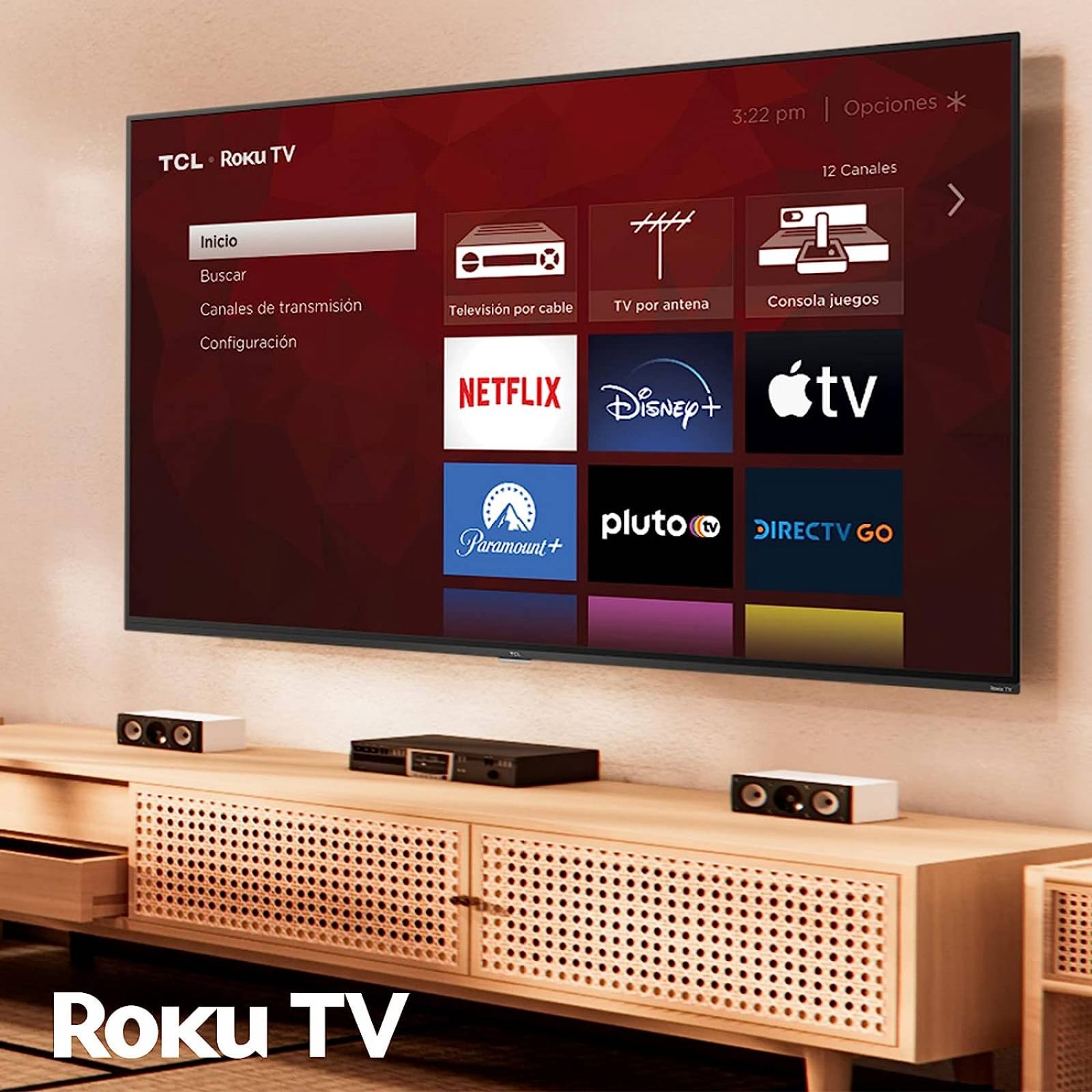 Pantalla 32 Pulgadas TCL Rouku TV HD 32S351