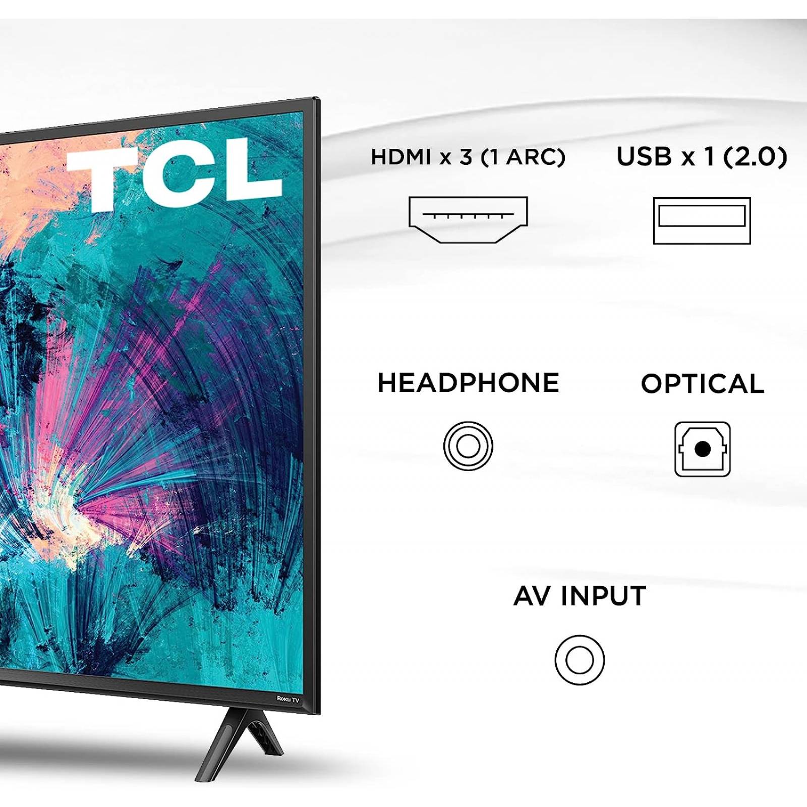 Pantalla 32 Pulgadas TCL Rouku TV HD 32S351