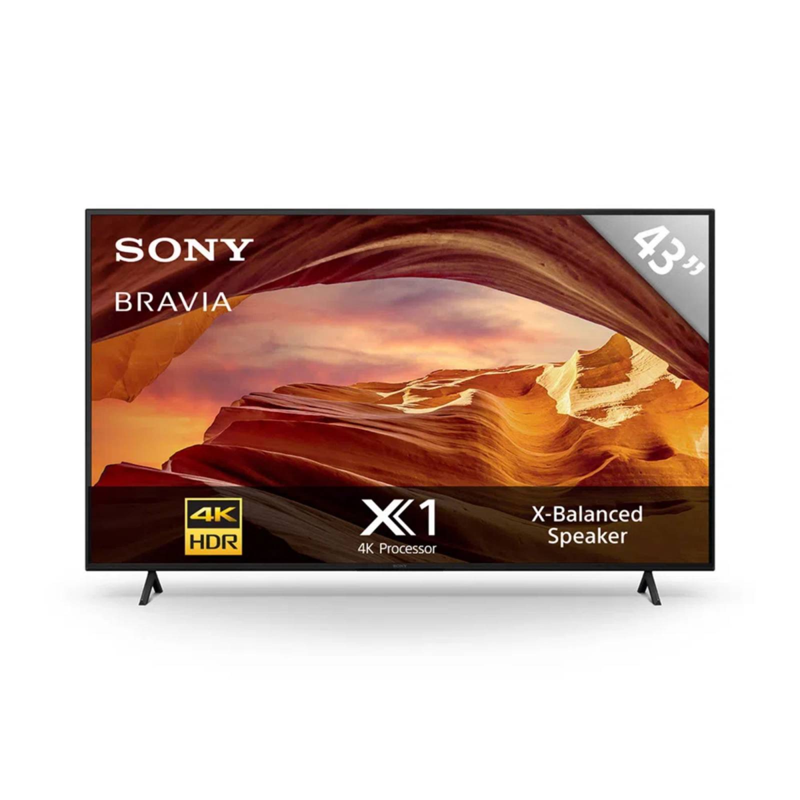 Pantalla 43 Pulgadas Sony Led Google TV 4K Ultra HD KD-43X77L