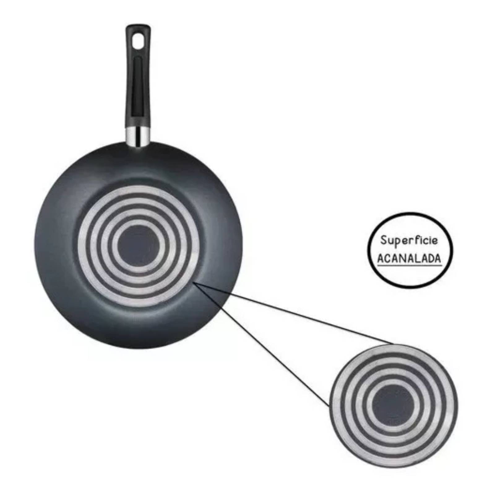 Sarten Wok T-Fal Easycook B2401984 28cm