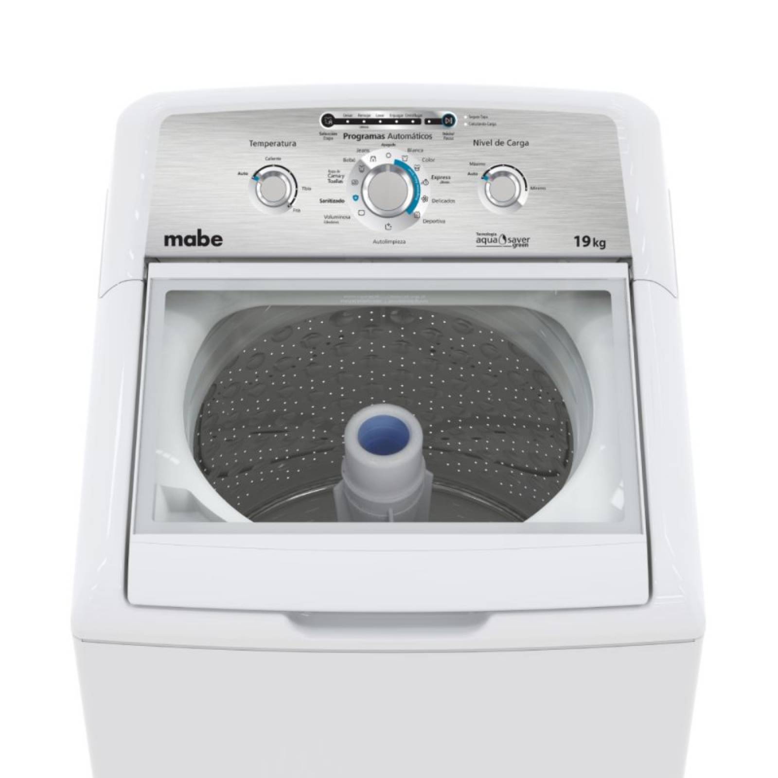 Lavadora 19KG Automática Carga Superior 11 Ciclos Blanco Mabe