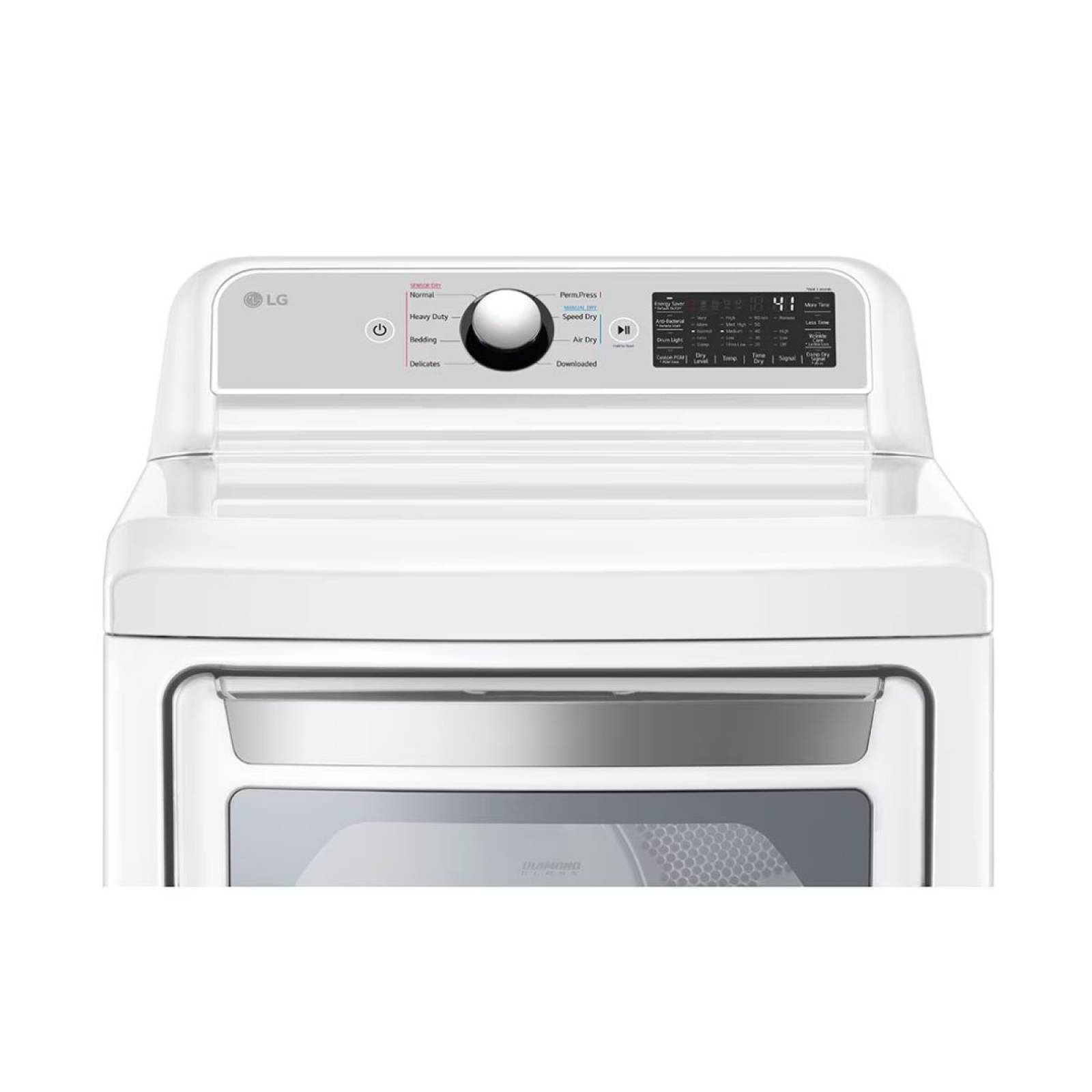 Secadora 25KG de gas color blanco marca LG