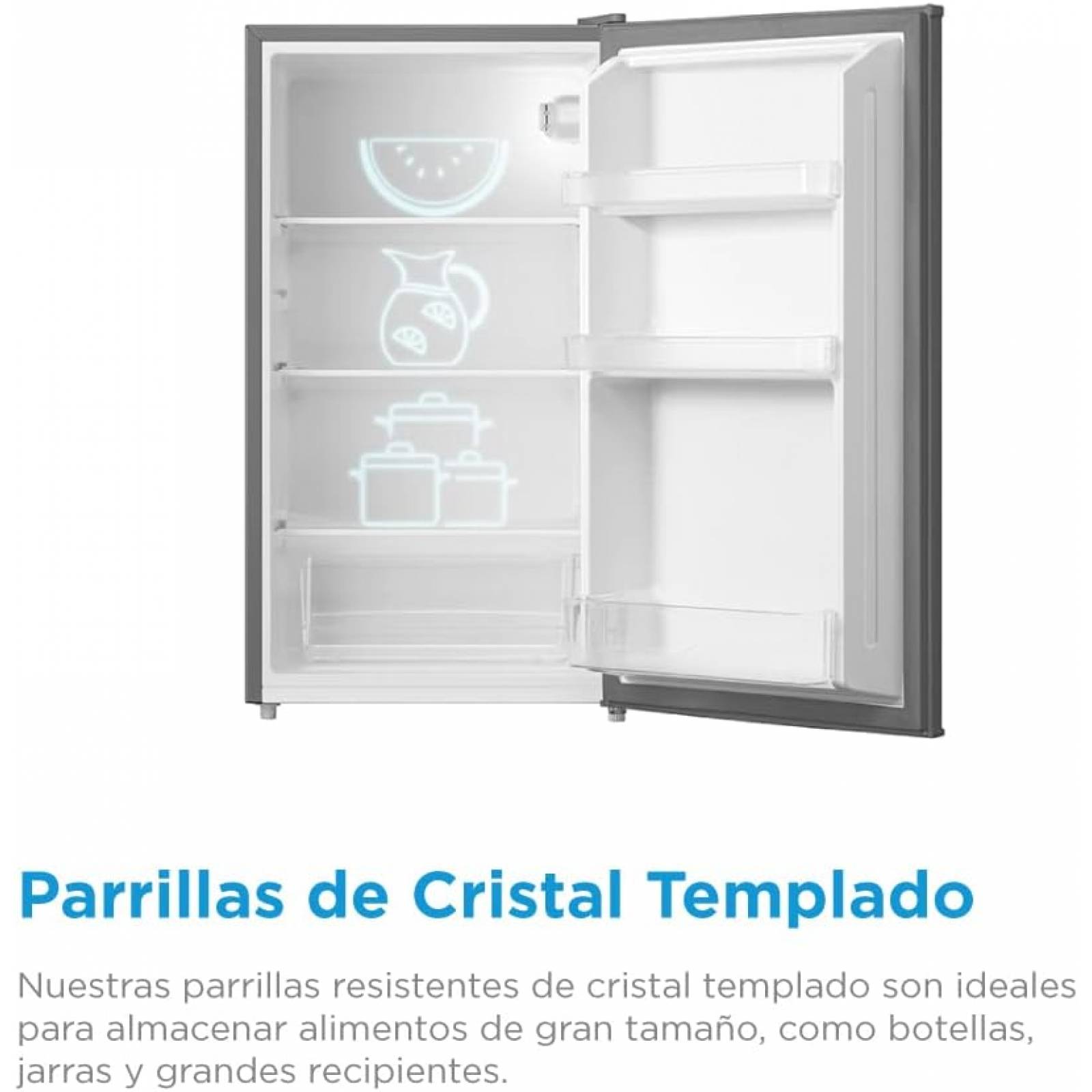 Frigobar 4 Pies Color Silver Marca Midea
