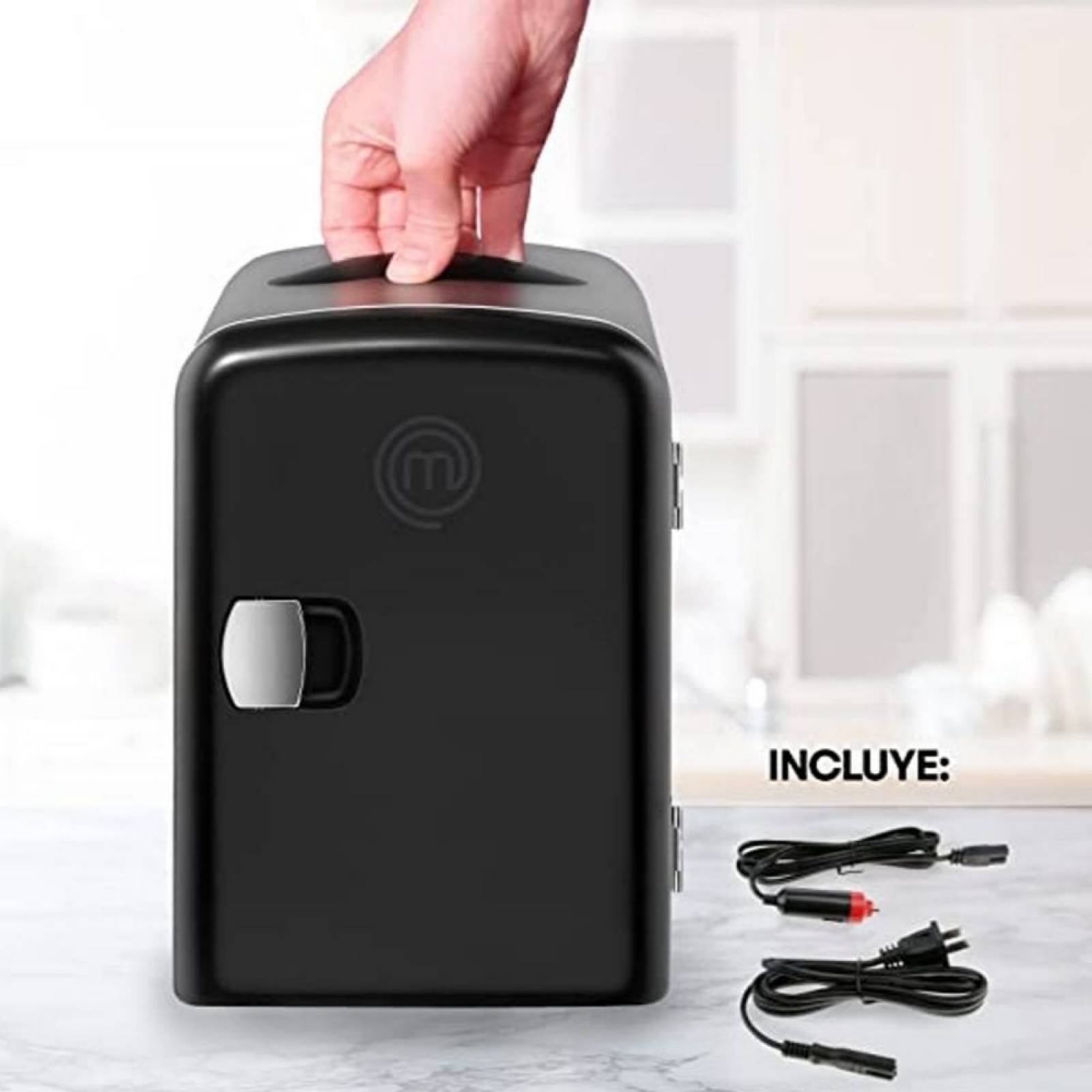 Mini Refrigerador Masterchef 4 Litros Snack-To-Go Negro Mk-F-4Black