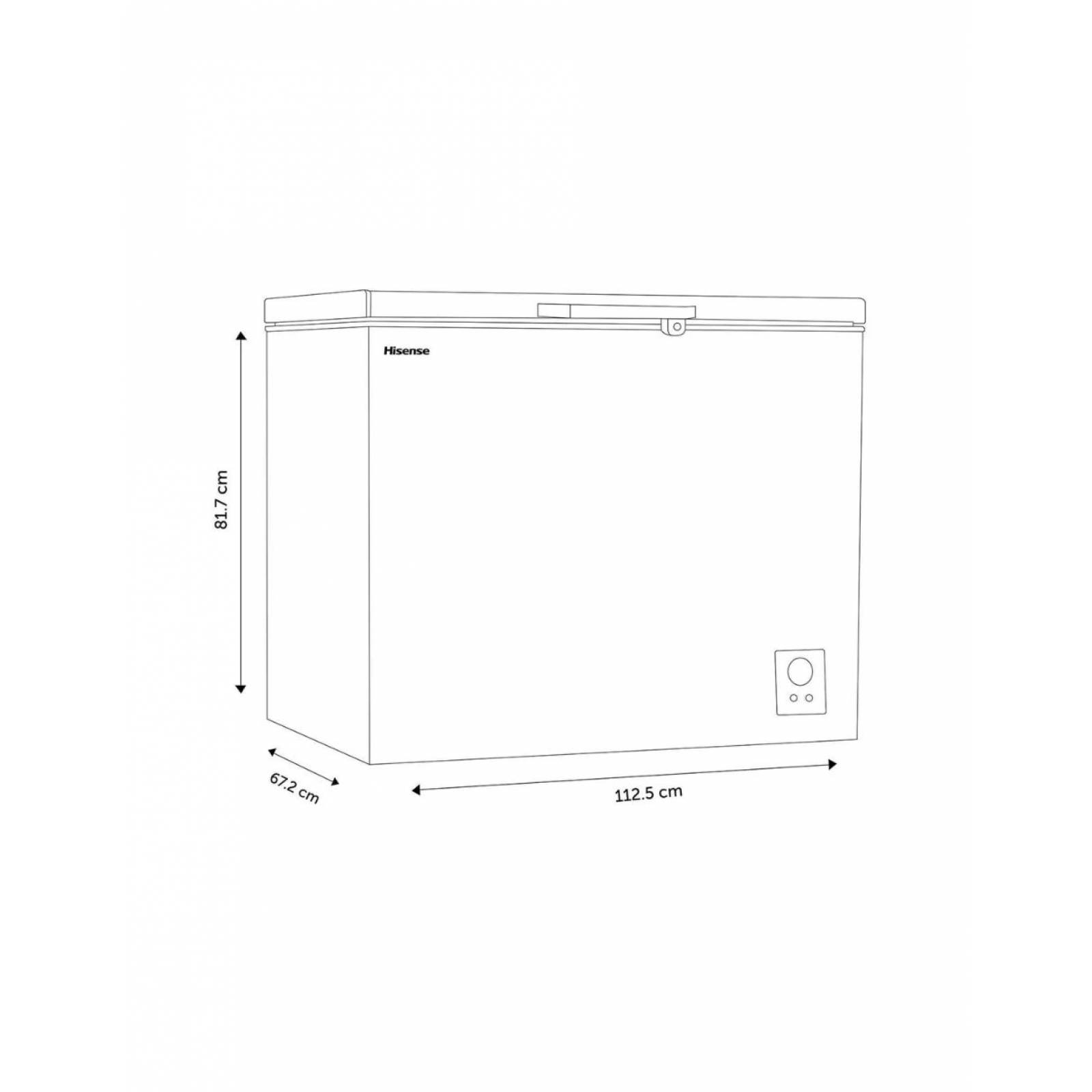 Congelador Horizontal Hisense Mod. Fc11d6bwx1 11p3