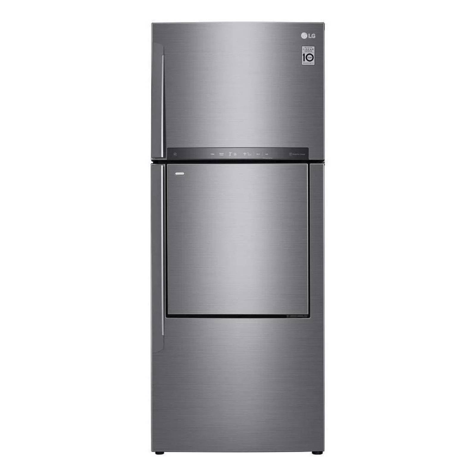 Refrigerador Top Mount Door-in-Door Inteligente LG 16 Pies Cúbicos Color Plata Linear Inverter