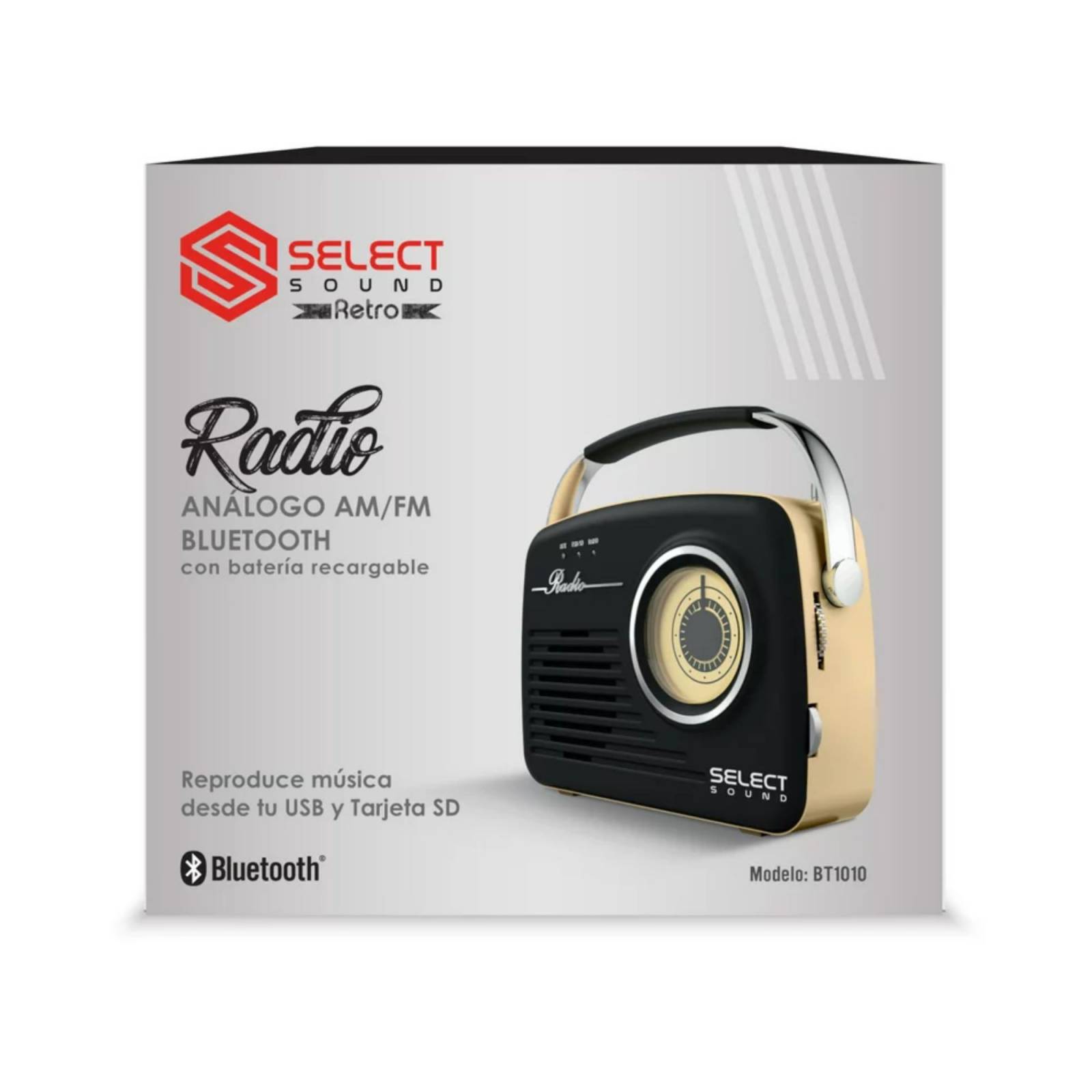 Radio Analogo Retro Select Sound Bt-1010negro
