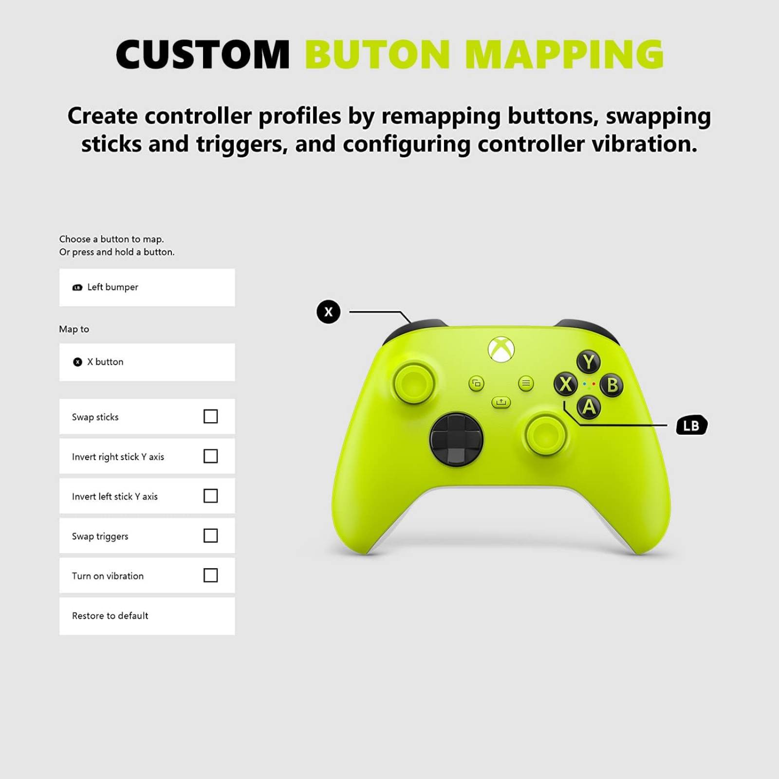 CONTROL INALAMBRICO PARA XBOX ELECTRIC VOLT