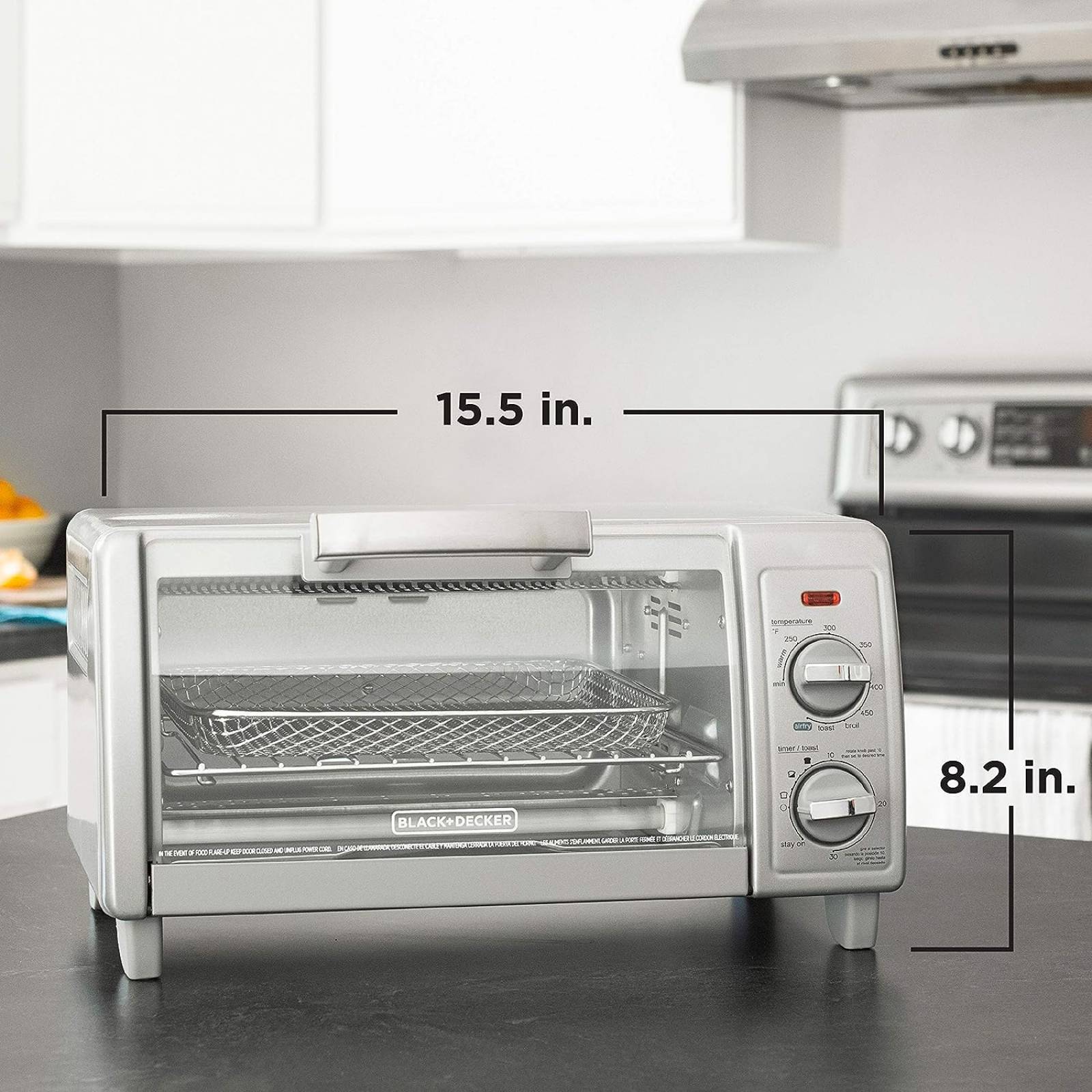 Horno Eléctrico Con Freidora De Aire Black + Decker To1785sg-La