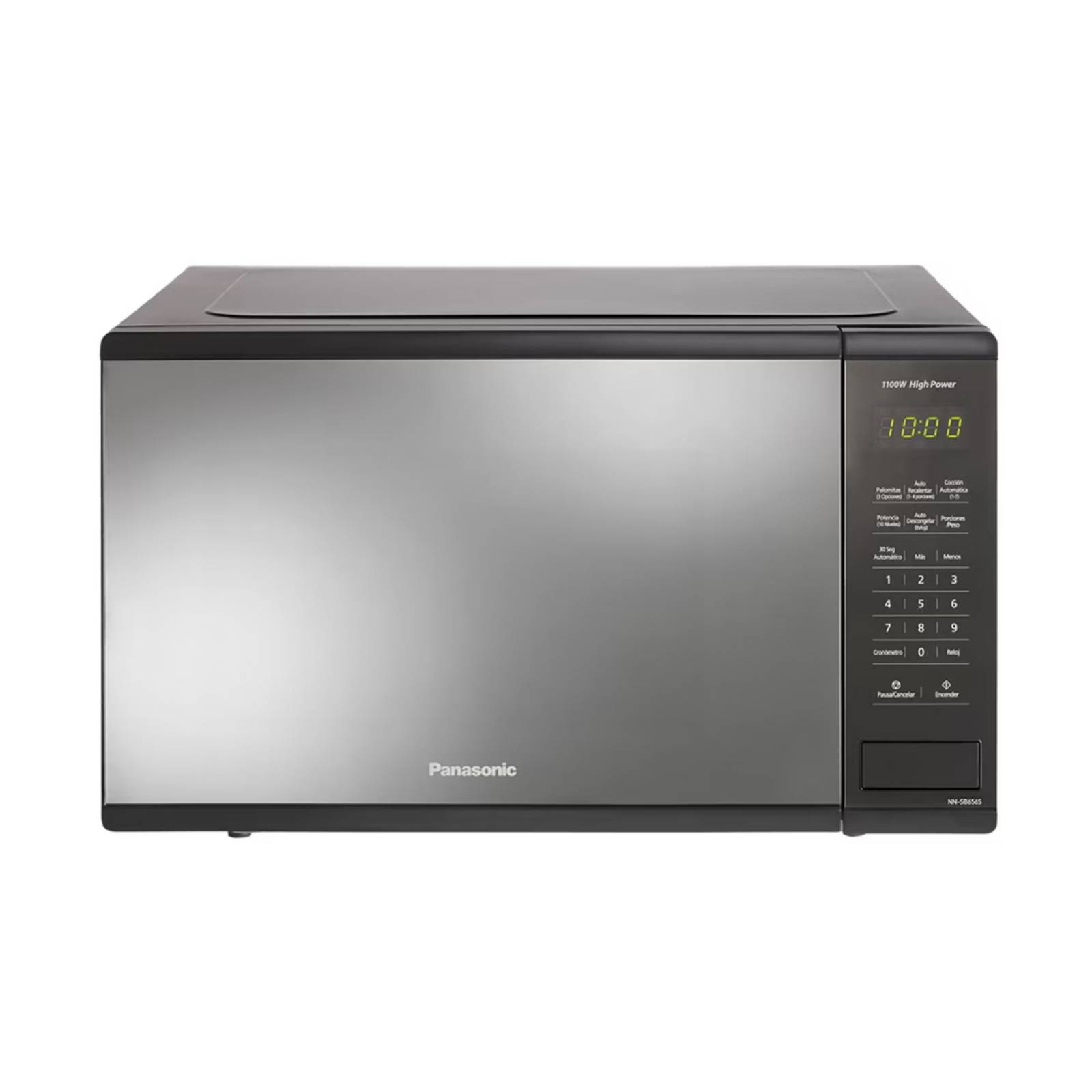Horno de microondas PANASONIC 1.3 pies negro espejo 1100 WATSS