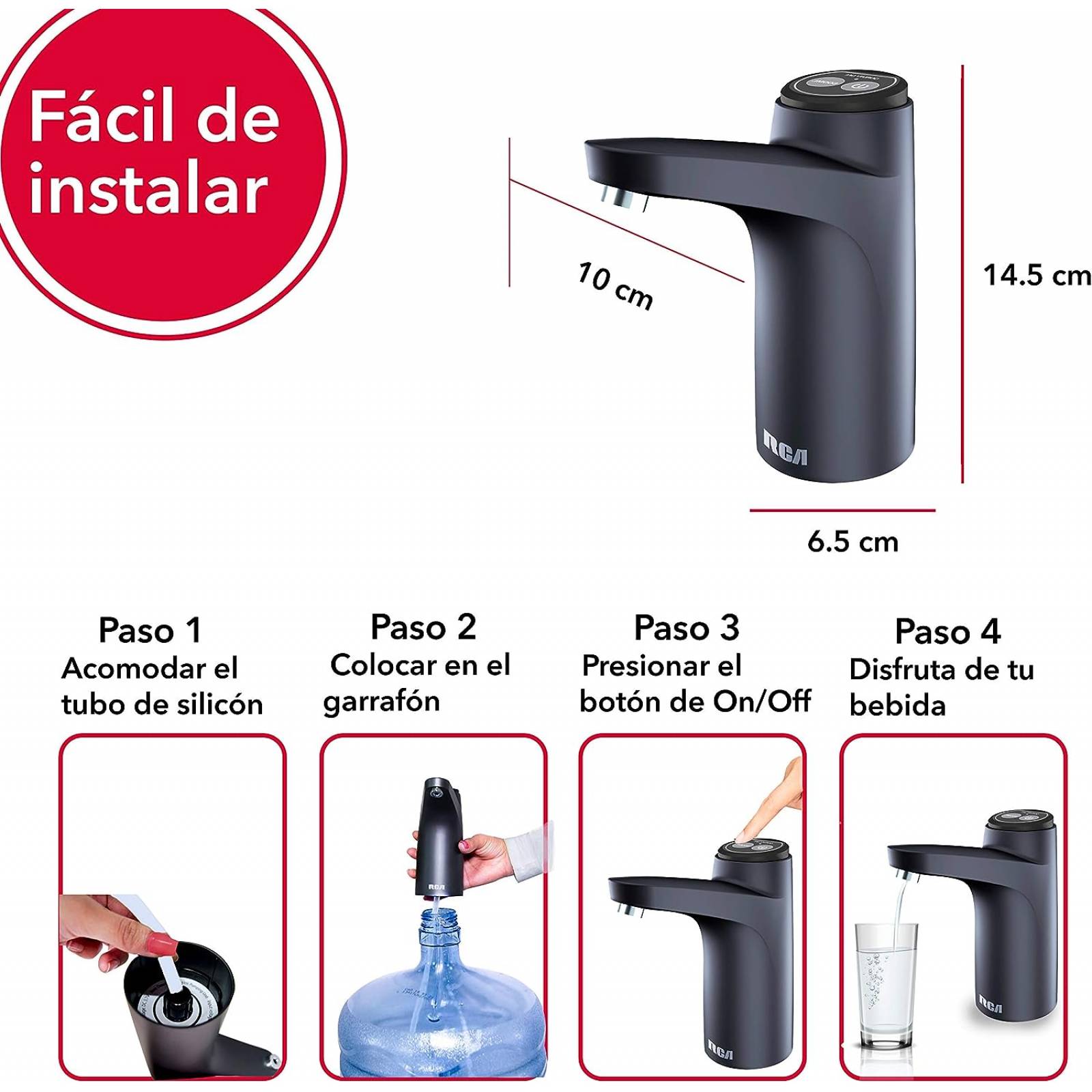 Dispensador De Agua Electrico Rc-Wd2 Marca Rca