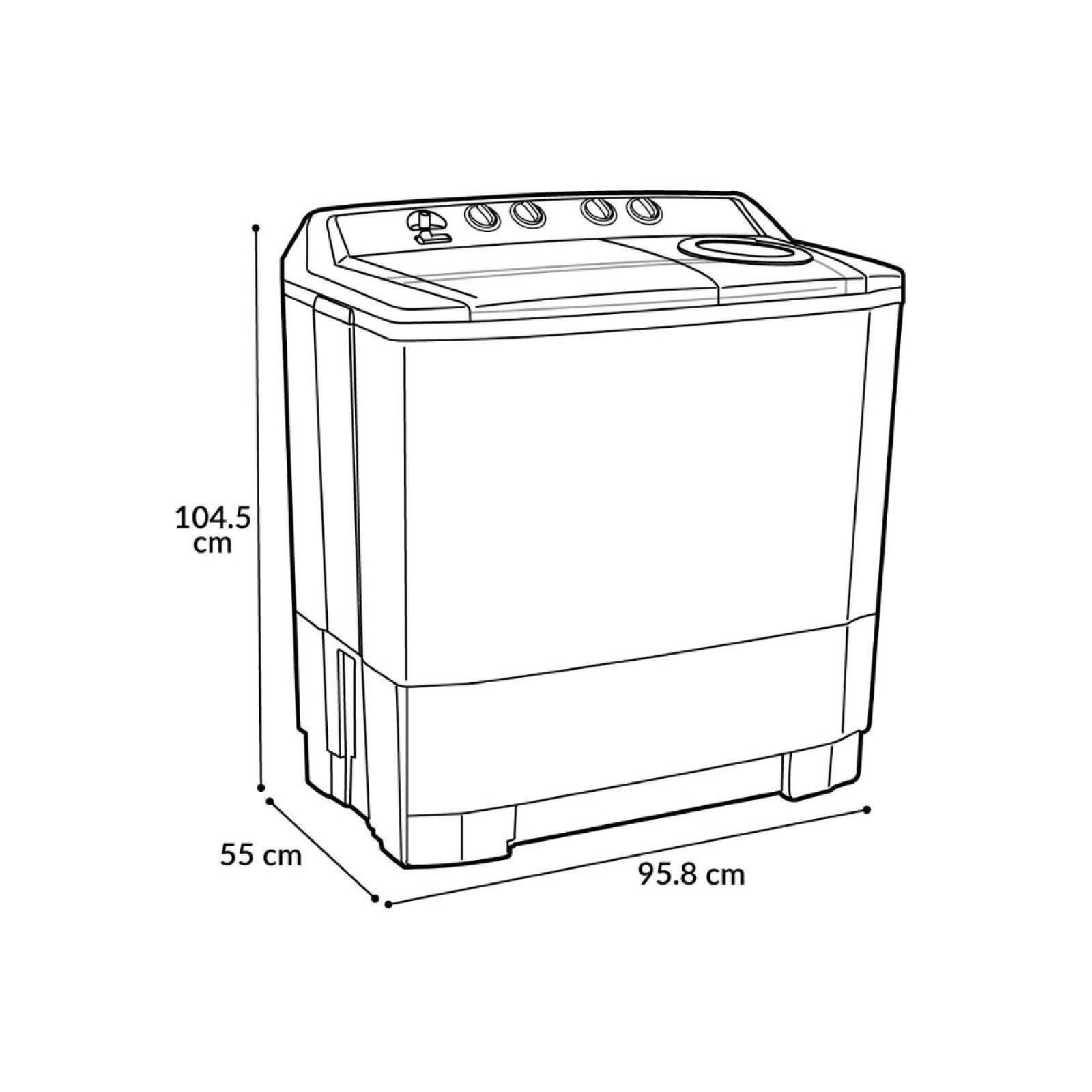 Lavadora Panasonic 18kg Doble Tina Naw180x1lmx
