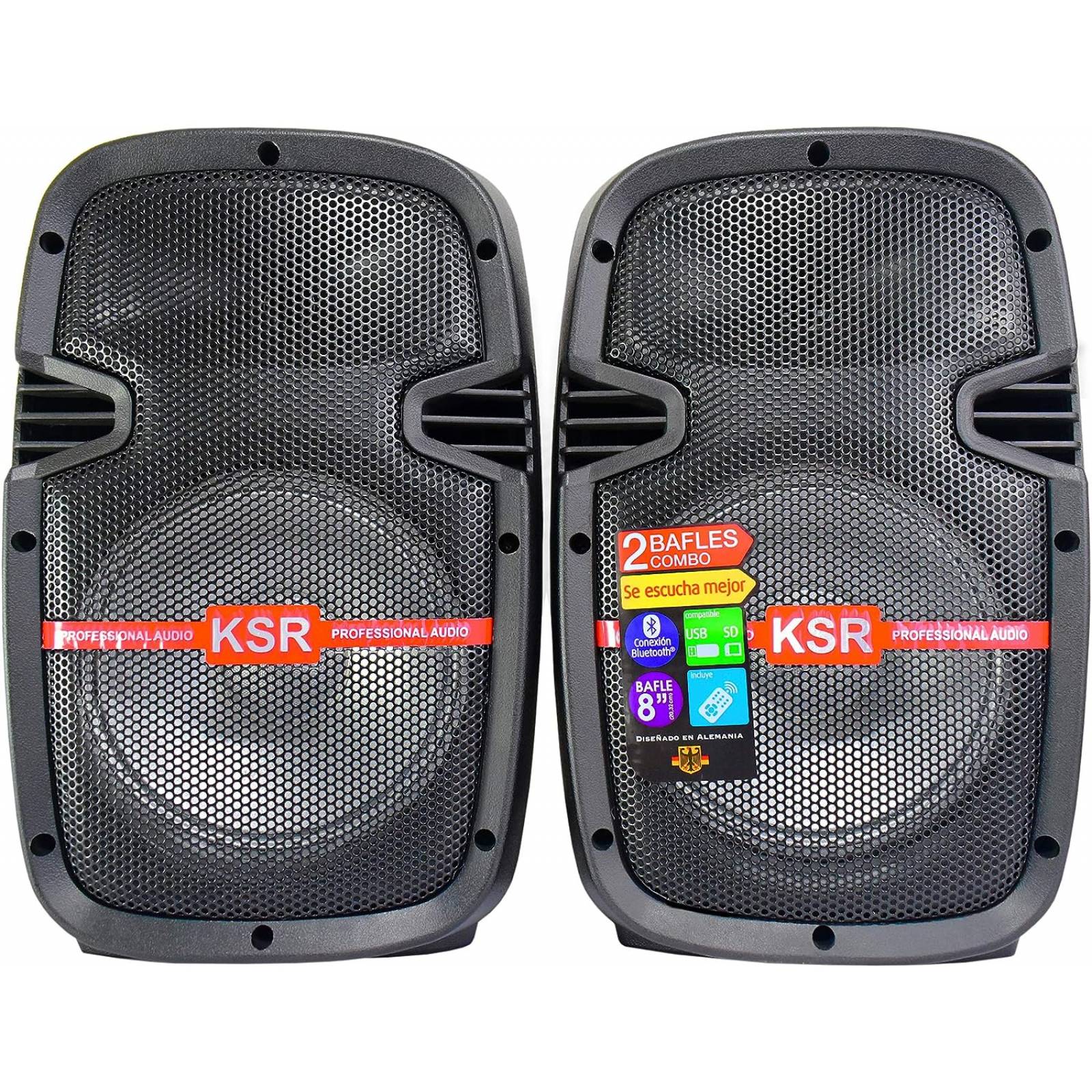 Equipo de audio doble 8 pulgadas KSR PAK-7908
