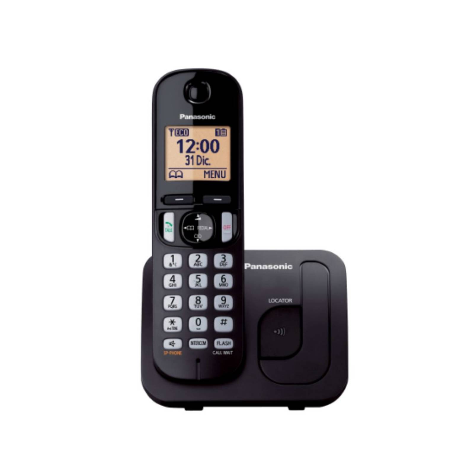 Teléfono Inalámbrico Panasonic Negro Kx-Tgc210 Meb