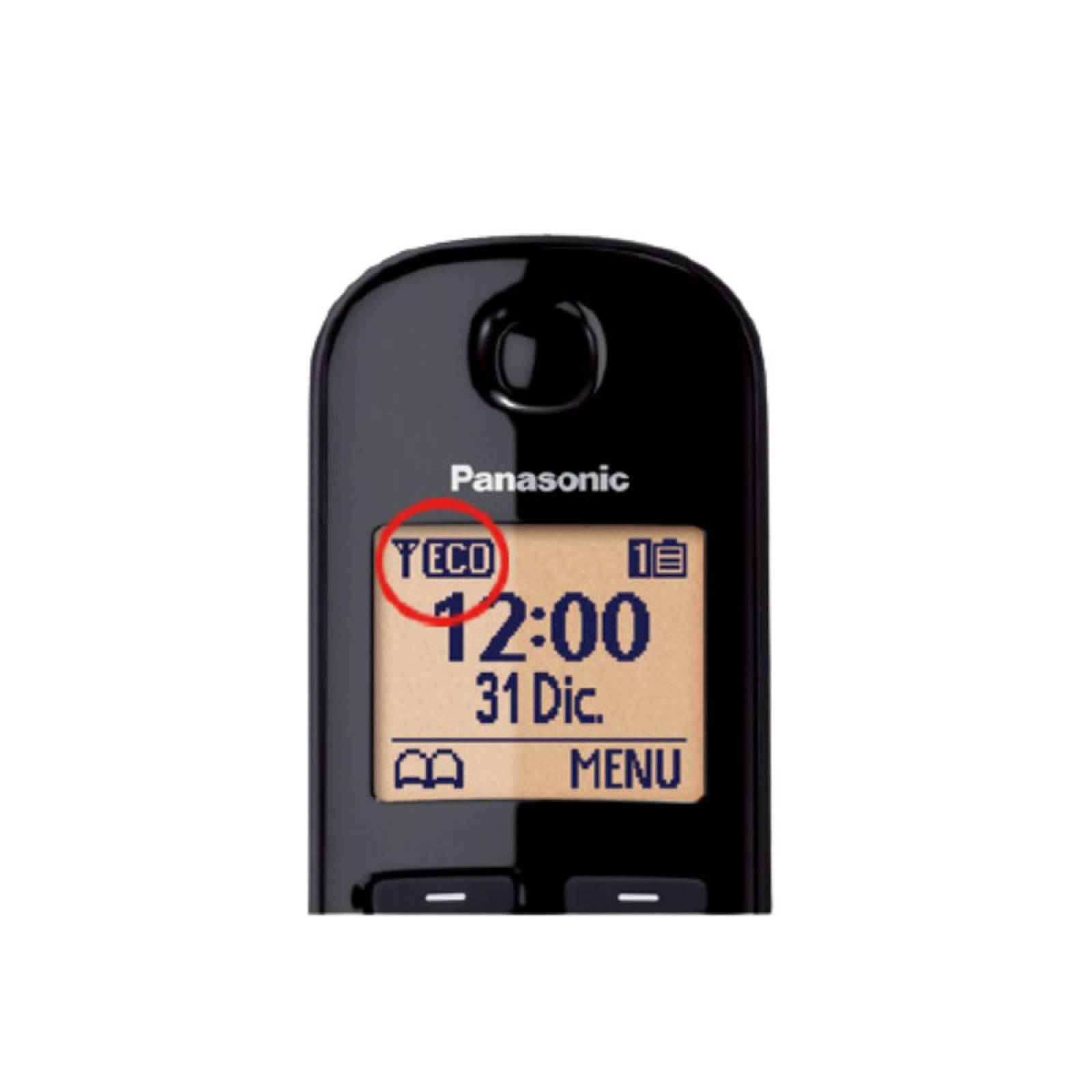 Teléfono Inalámbrico Panasonic Negro Kx-Tgc210 Meb