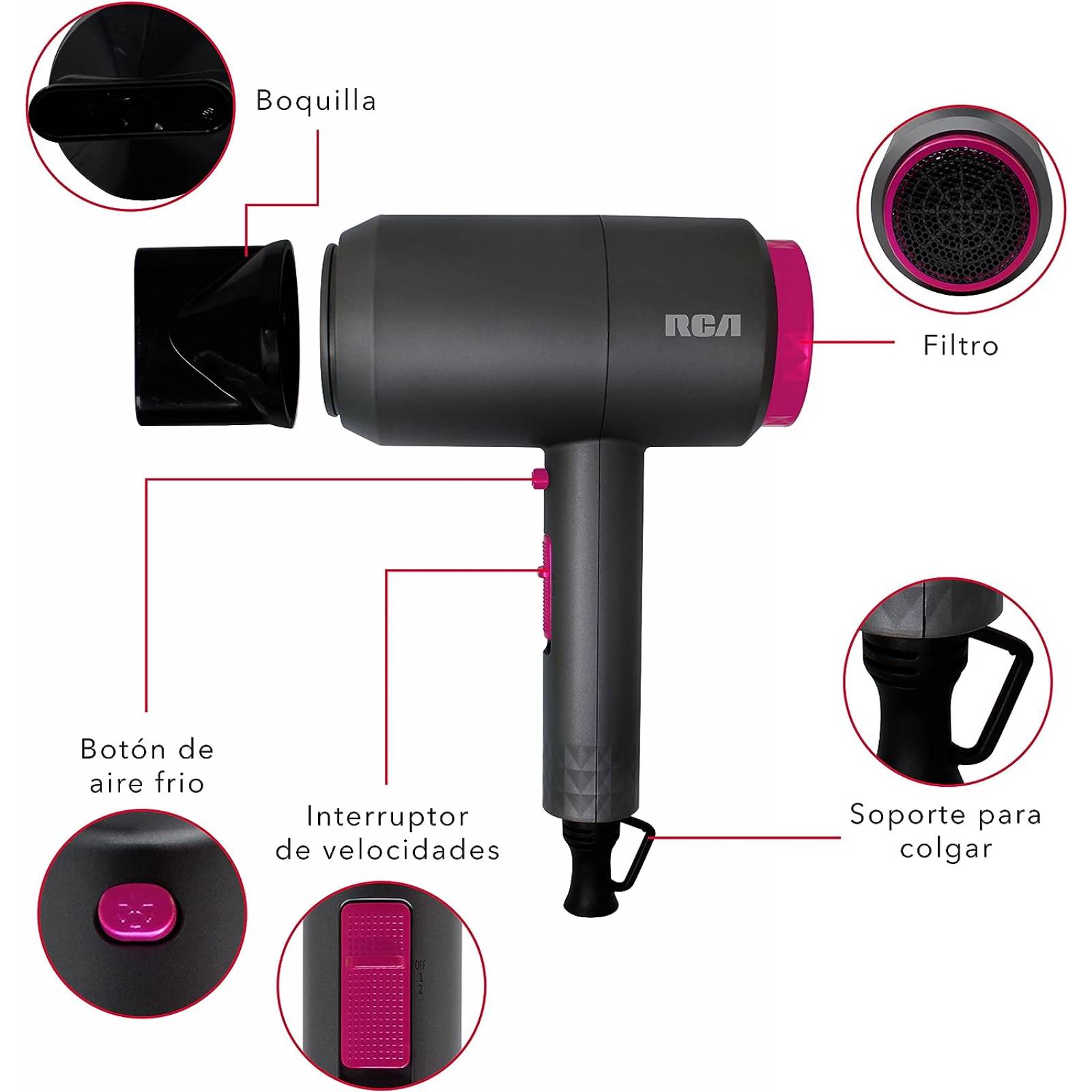 COMBO RCA PLANCHA Y SECADORA