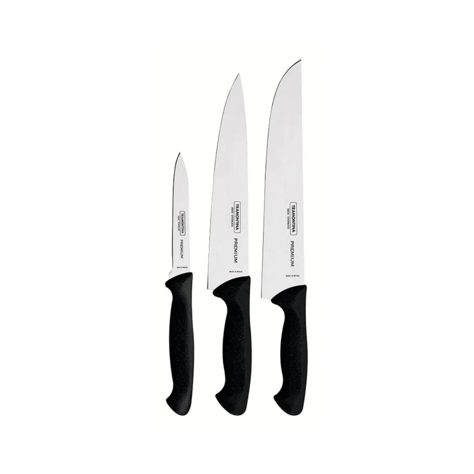 Juego De Cuchillos 3 Piezas Premium Marca Tramontina