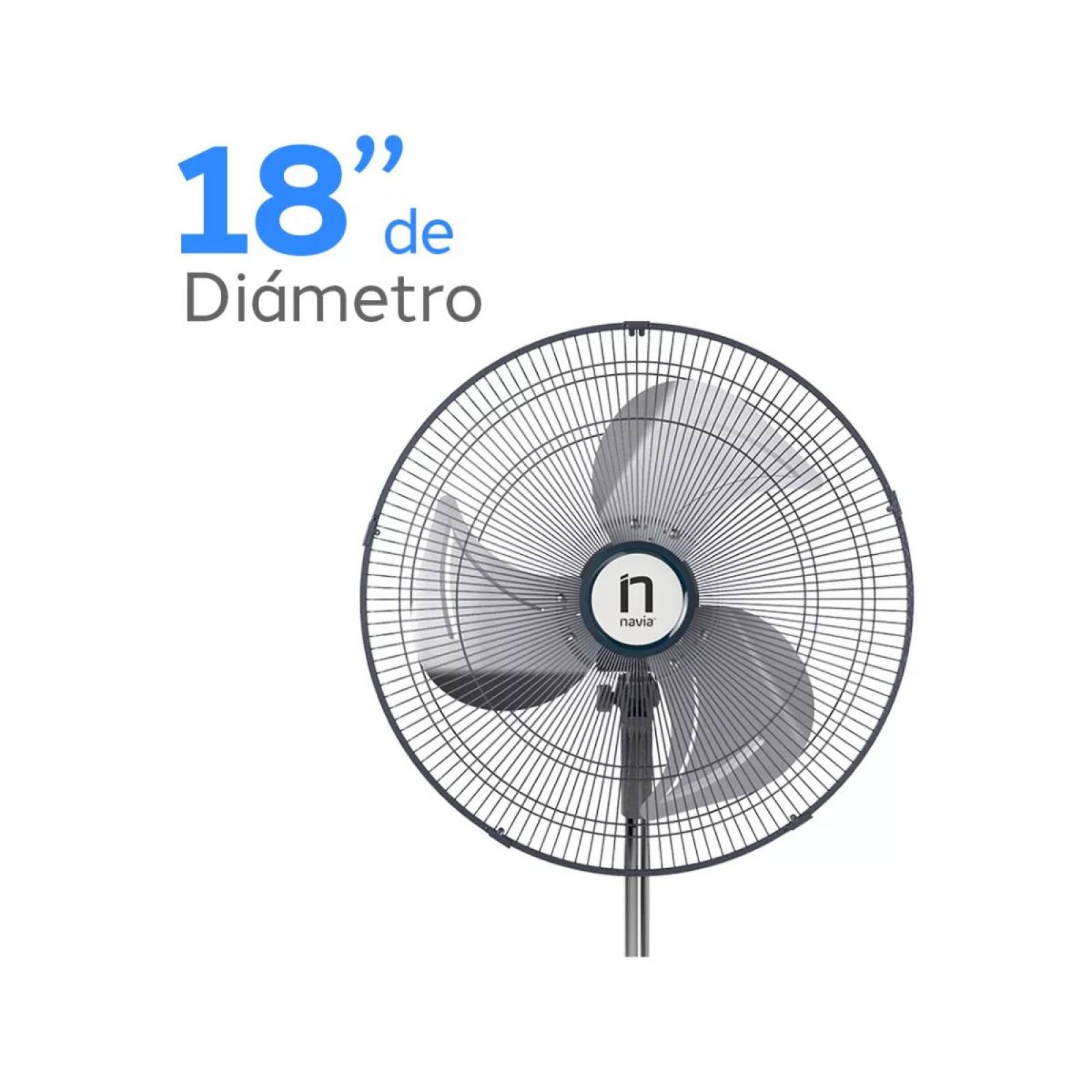 Ventilador Navia De Pedestal A18 Aspa Metalica 18 Pulgadas