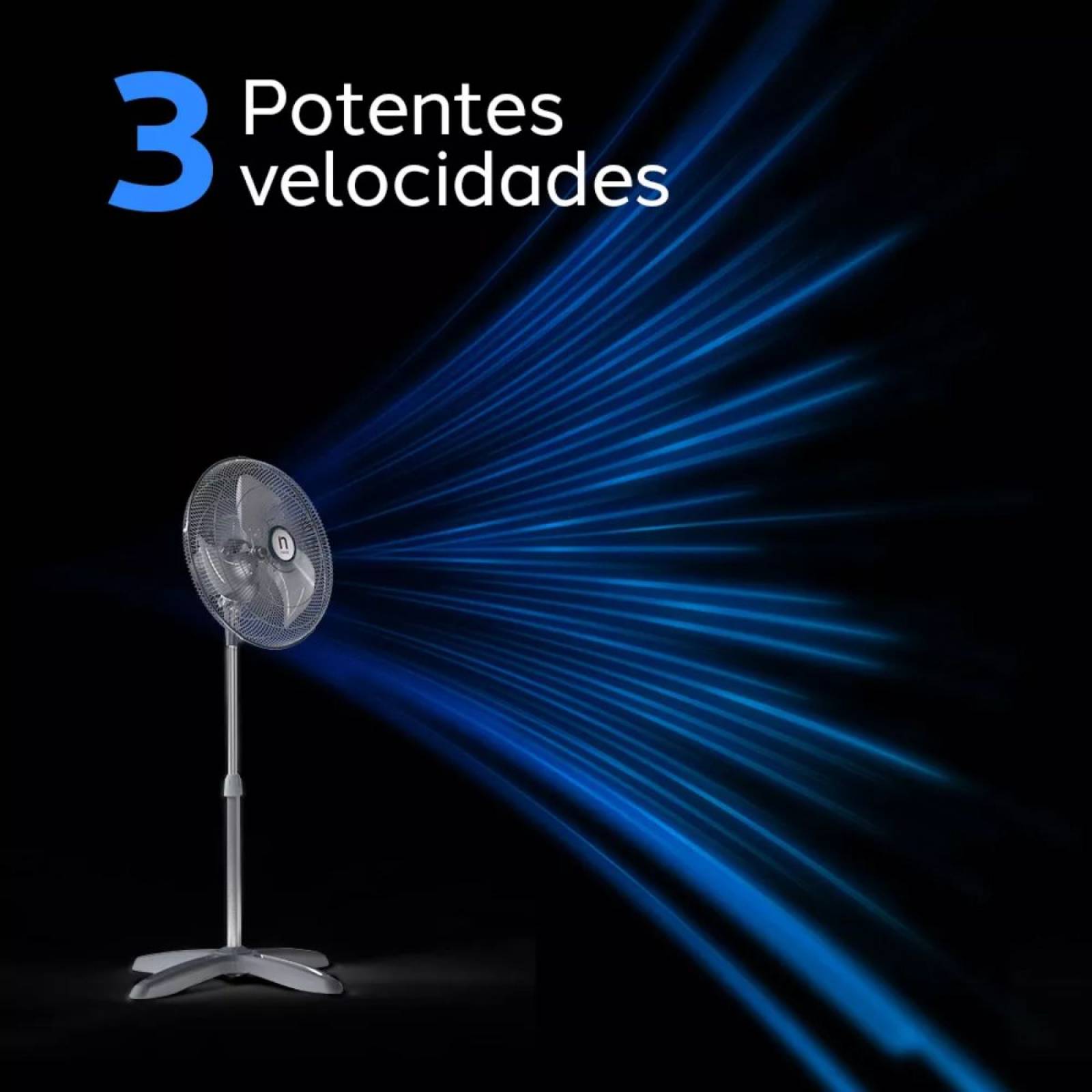 Ventilador Navia De Pedestal A18 Aspa Metalica 18 Pulgadas