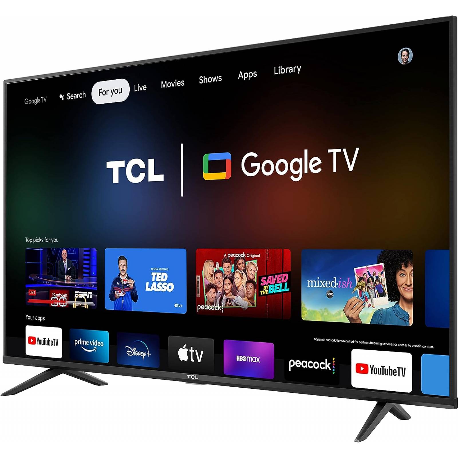TELEVISOR TCL 55 PULGADAS 4K ULTRA HD SMART TV LED 55S446