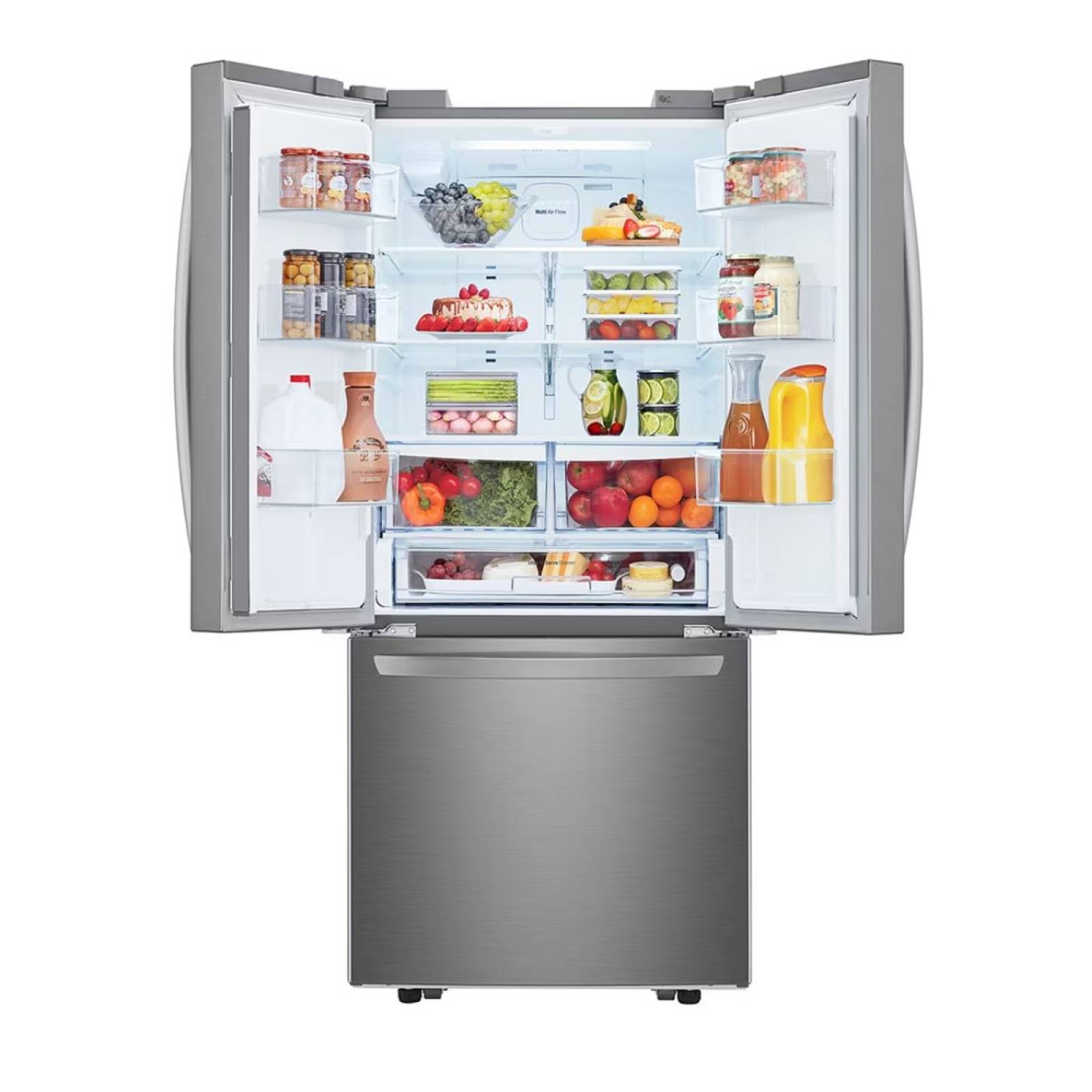 Refrigerador Lg French Door 22 Pies Cúbicos Plata con Despachador de Agua Inverter GM22SGPK