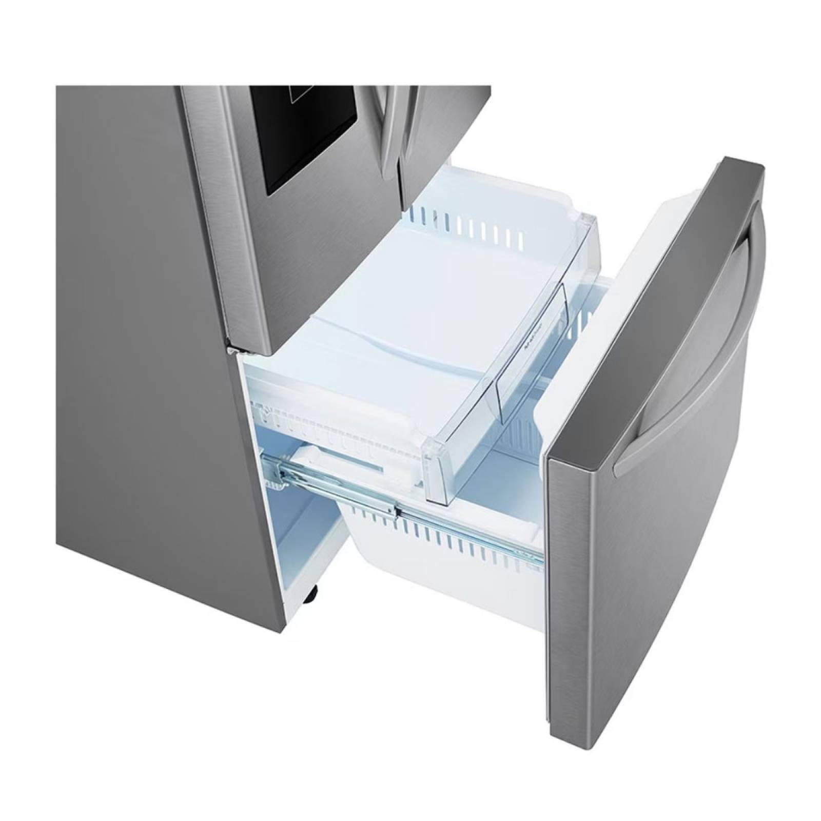 Refrigerador Lg French Door 22 Pies Cúbicos Plata con Despachador de Agua Inverter GM22SGPK