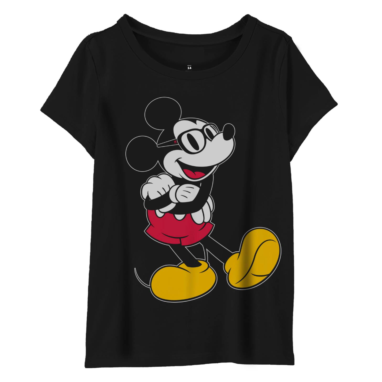 Playera para Niña de Mickey Mouse, Negro, Talla G