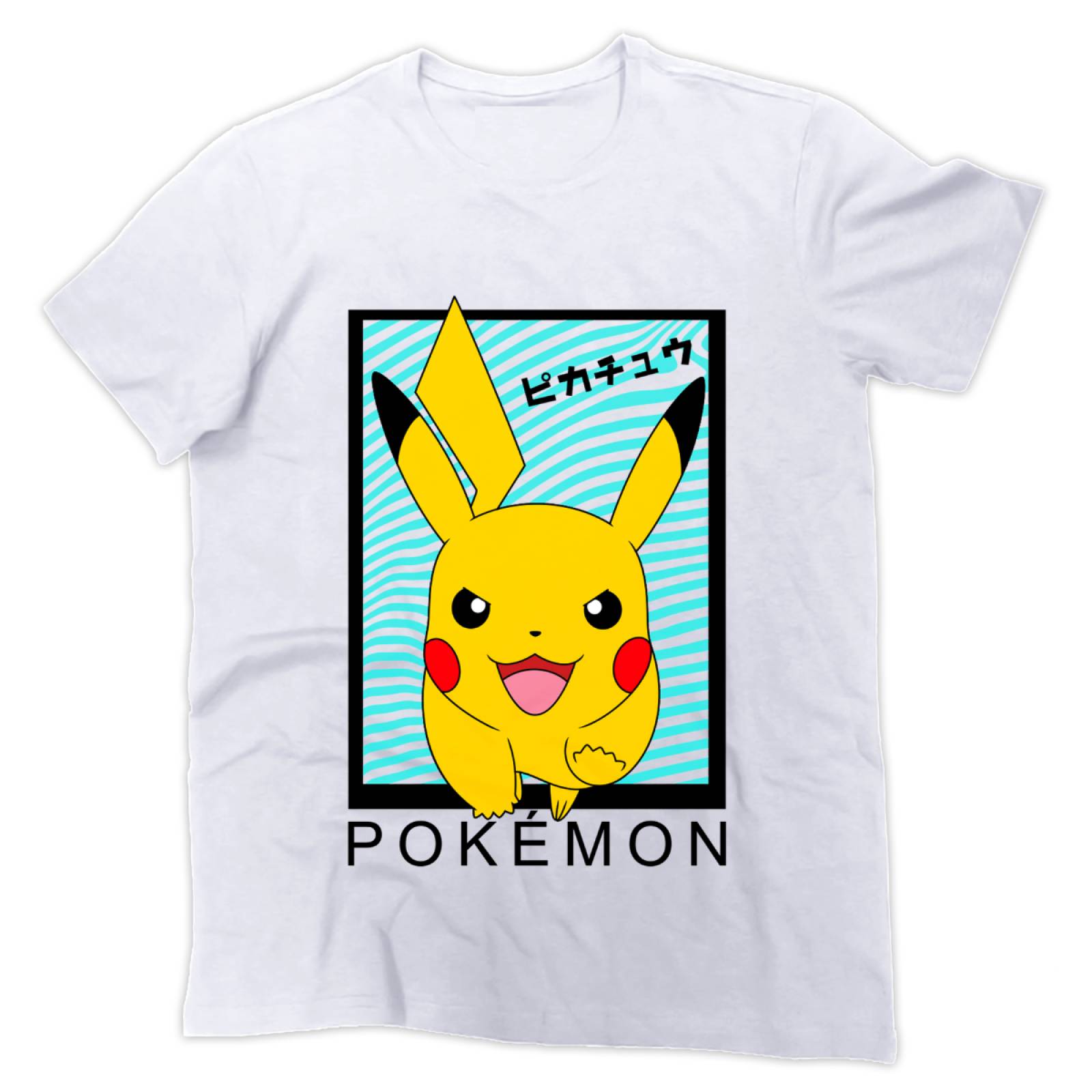 Playera para Niño de Pokémon, Pikachu, Blanco, Talla M