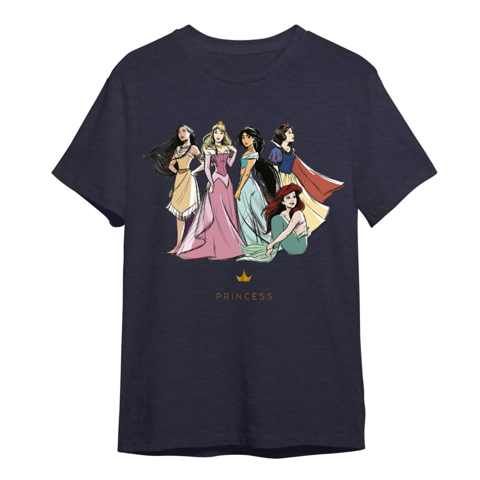 Playera para Niña de Disney, Princesas, Peacot Blue, Talla M
