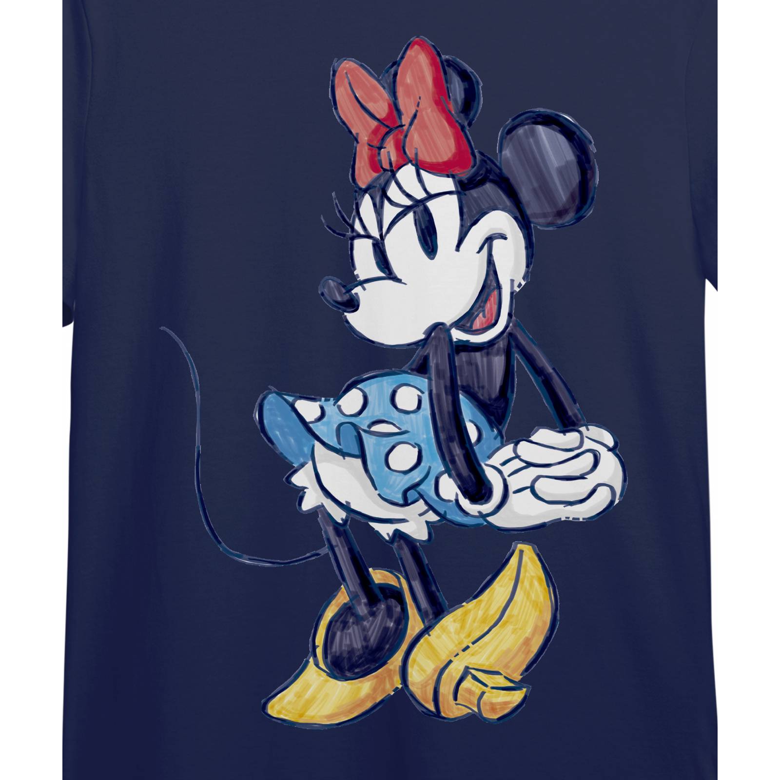 Playera para Niña de Minnie Mouse, Azul Marino, Talla M