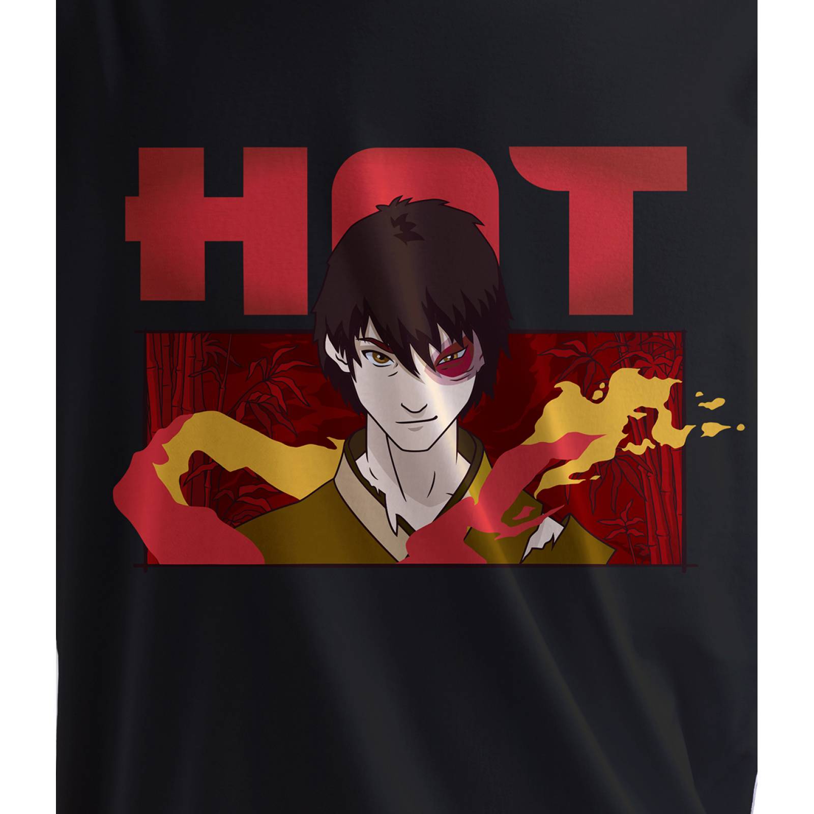 Playera para Hombre de Avatar, Príncipe Zuko, Negro, Talla G