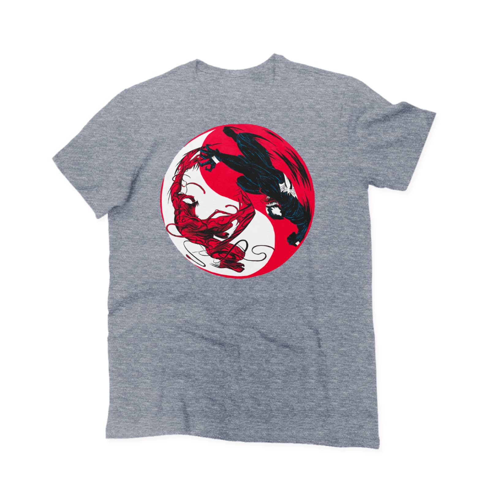 Playera para Niño de Marvel, Venom vs Carnage, Gris Jaspe, Talla G