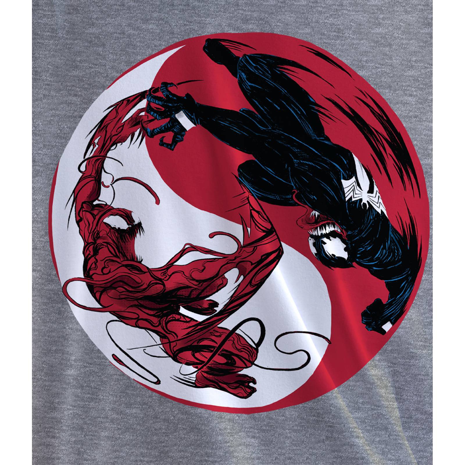 Playera para Niño de Marvel, Venom vs Carnage, Gris Jaspe, Talla G