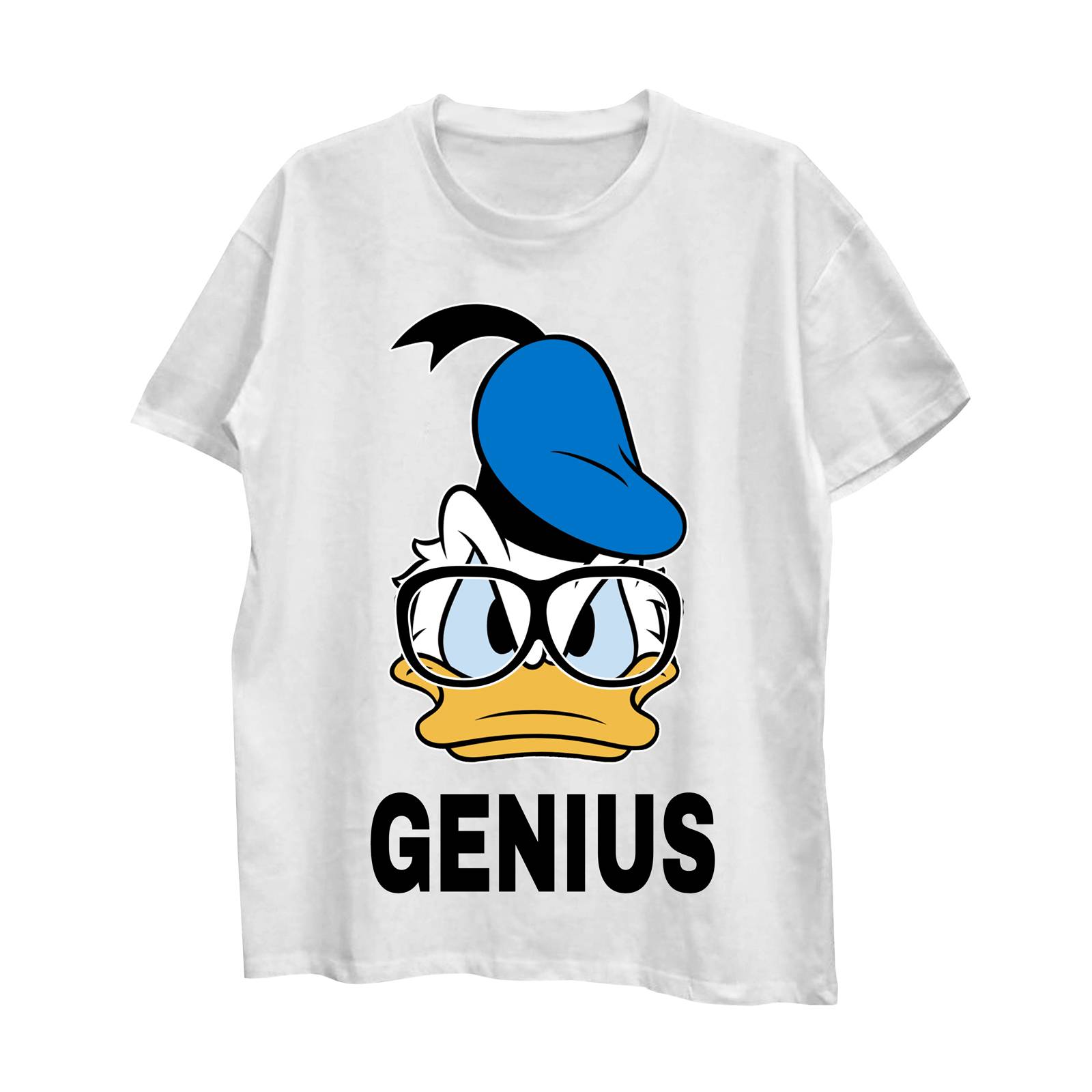 Playera para Niña de Disney, Pato Donald Genius, Blanco, Talla CH